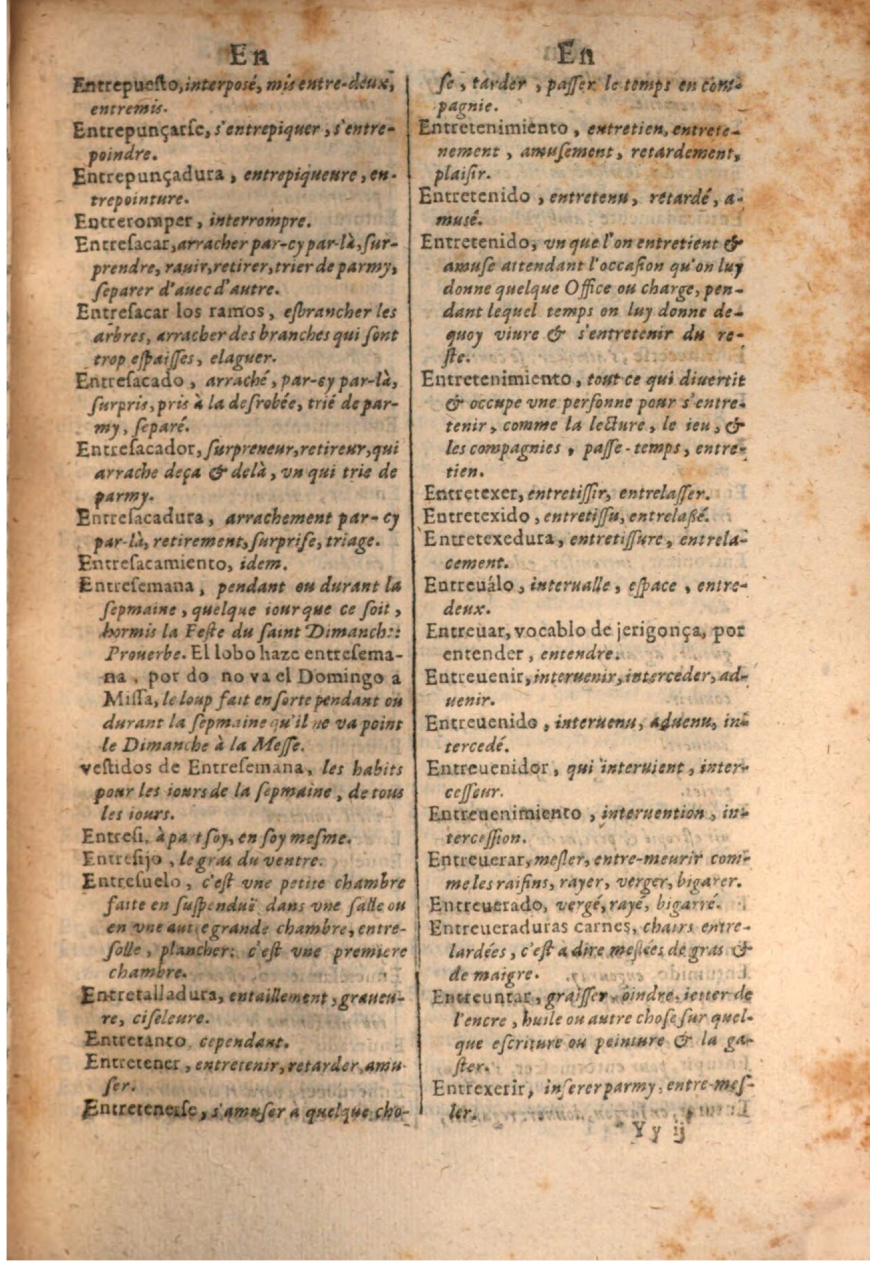 1645 - A. de Sommaville et A. Courbé - Trésor des deux langues espagnole et française - BSB Munich