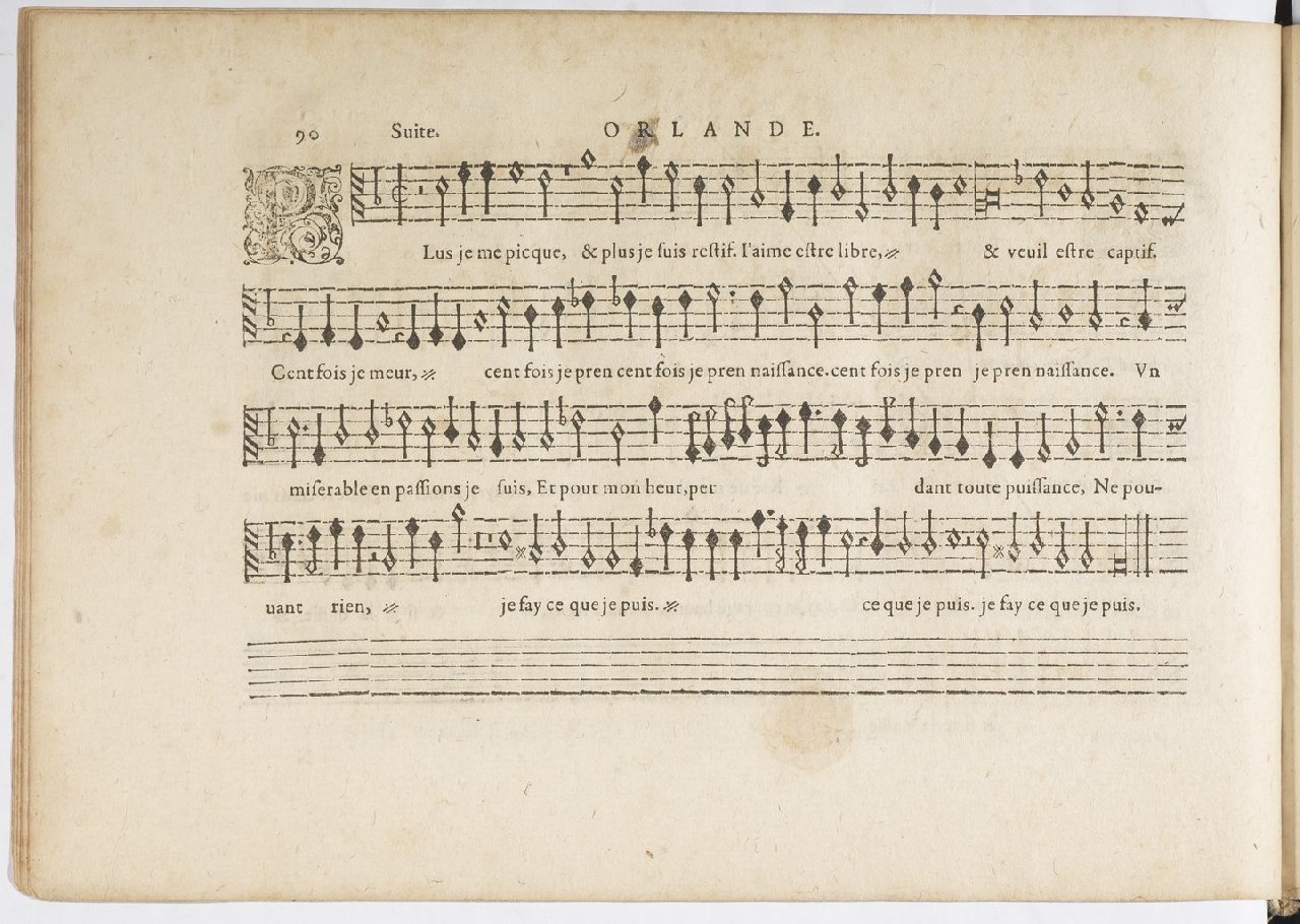 1594 - Paul Marceau - Trésor de musique d&#039;Orlande de Lassus, Superius, Bassus, Tenor, Quinta pars - BnF