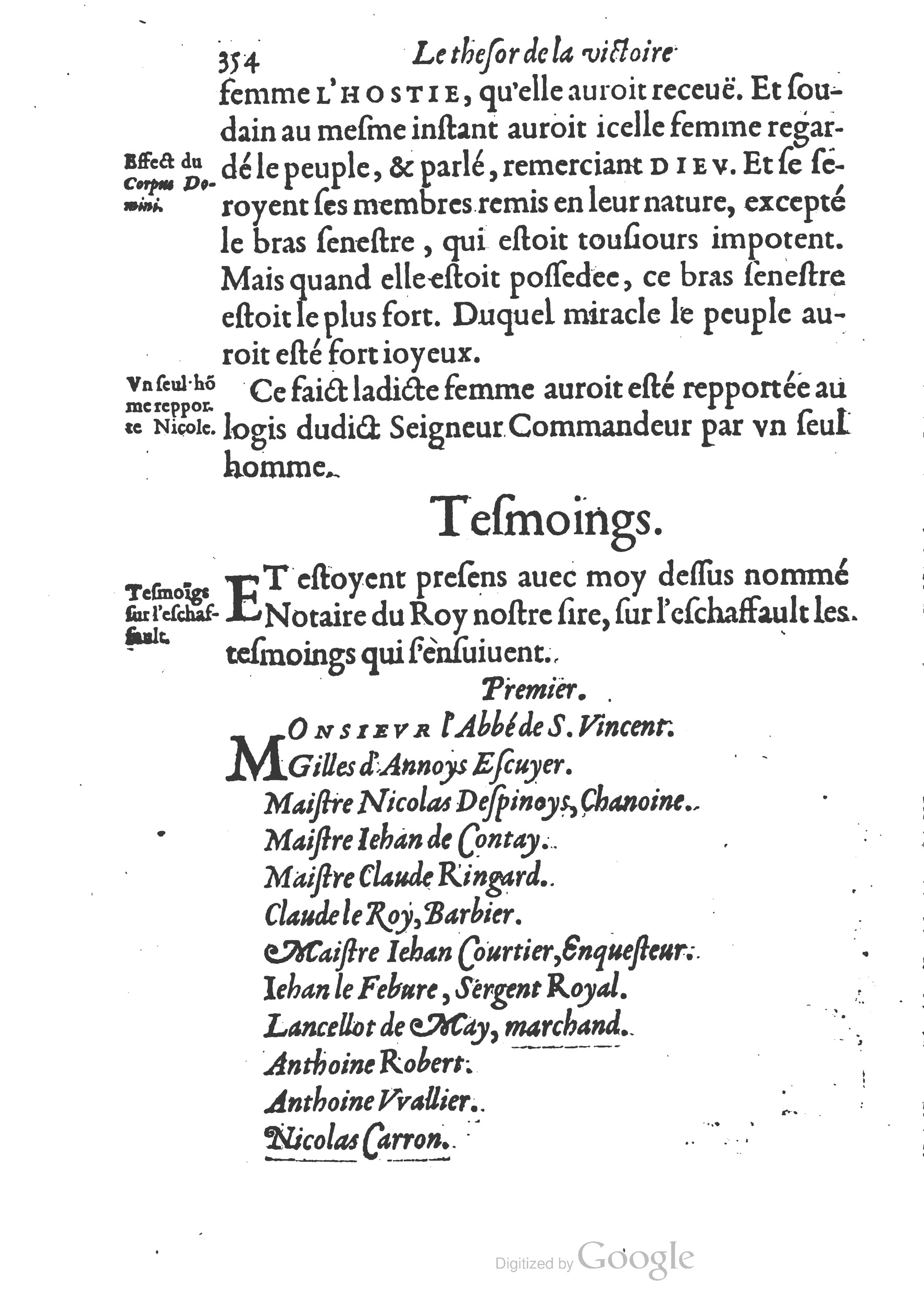 1578 - Nicolas Chesneau - Trésor et entière histoire de la triomphante victoire du corps de Dieu sur l’esprit malin - British Library 1578 - Nicolas Chesneau - Trésor et entière histoire de la triomphante victoire du corps de Dieu sur l’esprit malin - British Library