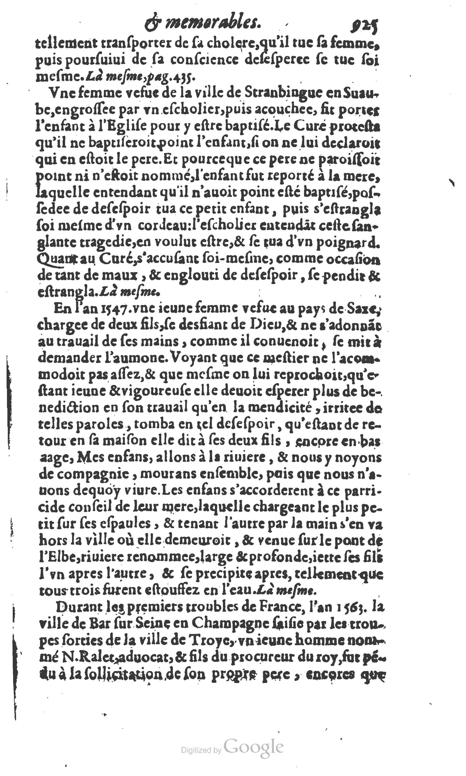 1610 - Paul Marceau - Trésor d’histoires admirables et mémorables - Princeton