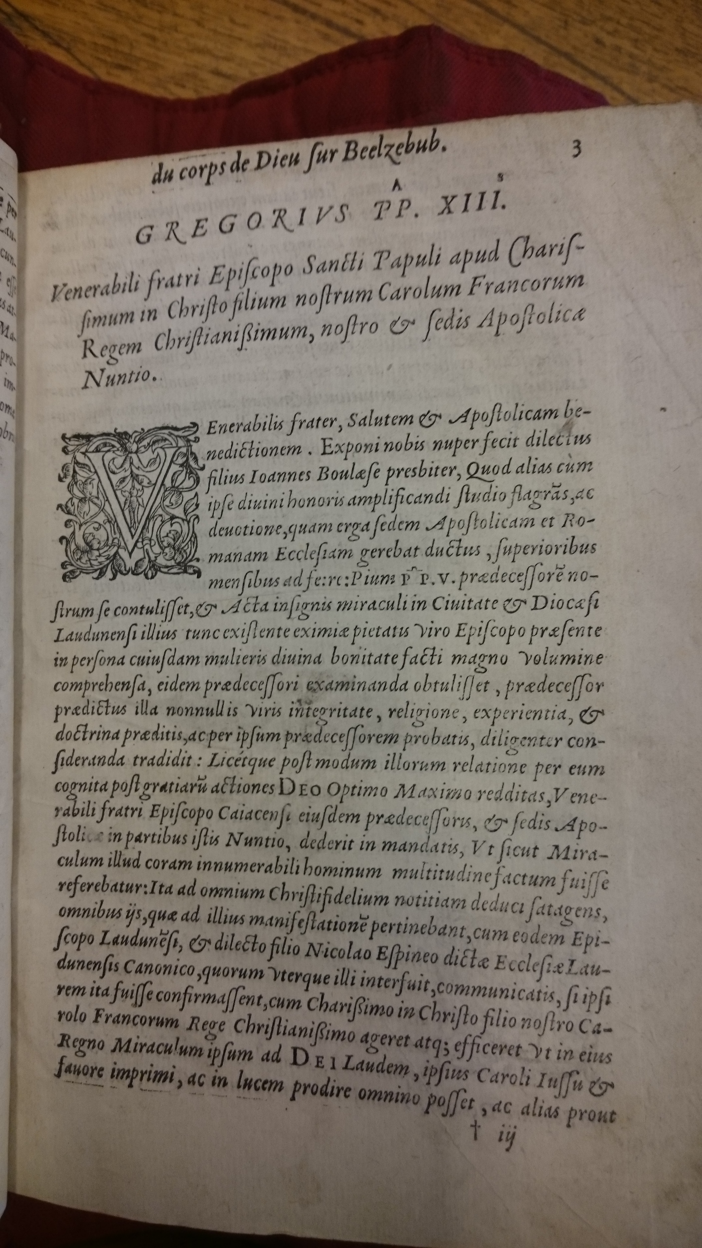 1578 - Nicolas Chesneau - Trésor et entière histoire de la triomphante victoire du corps de Dieu sur l’esprit malin - BM Lyon
