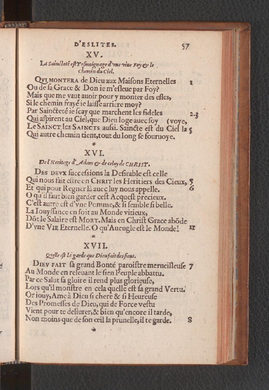 1577 - Jean de Laon - Trésor des 150 psaumes de David - Genève