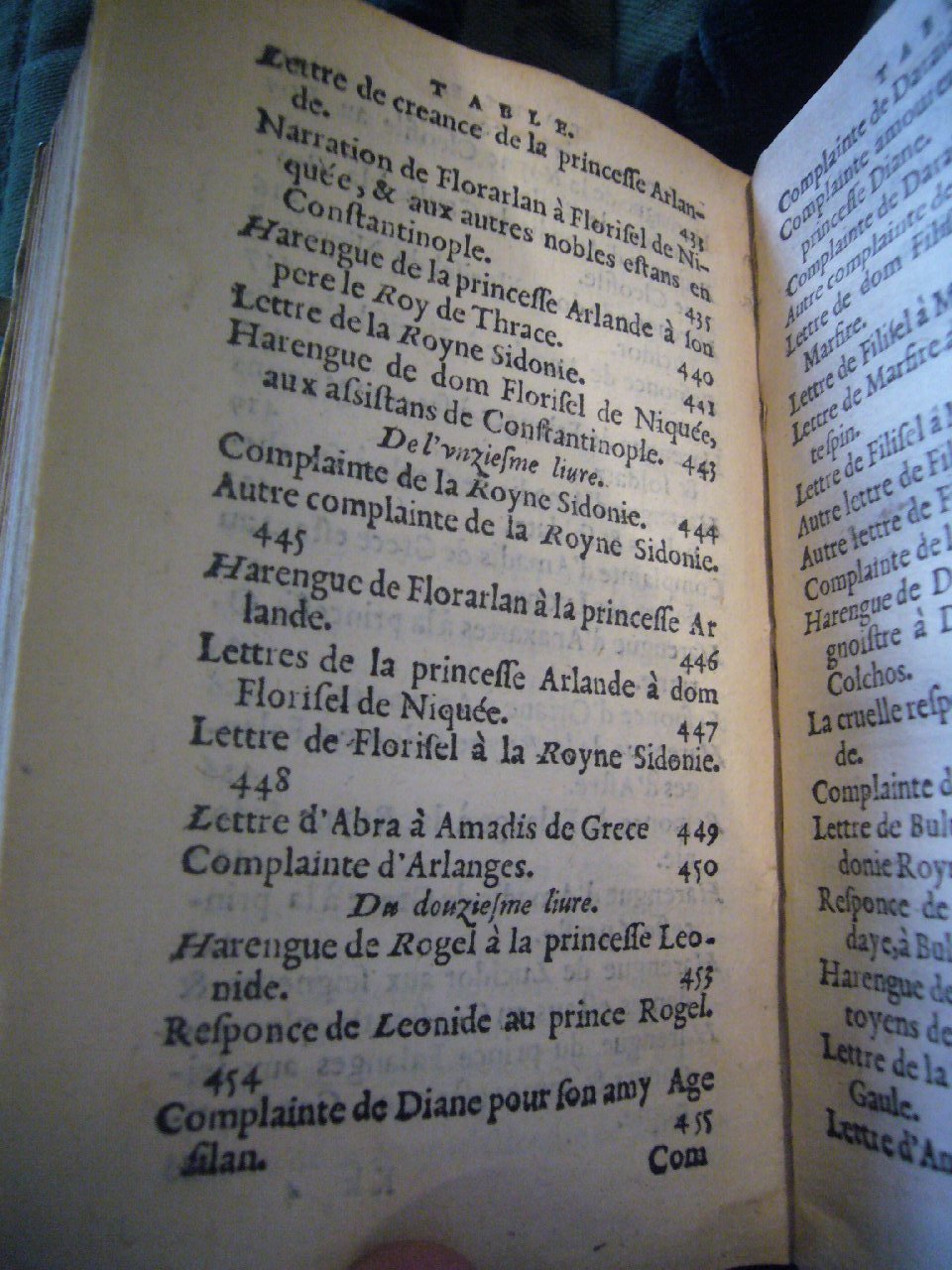 1567 - Jean Pygot - Trésor des Amadis - BnF Arsenal