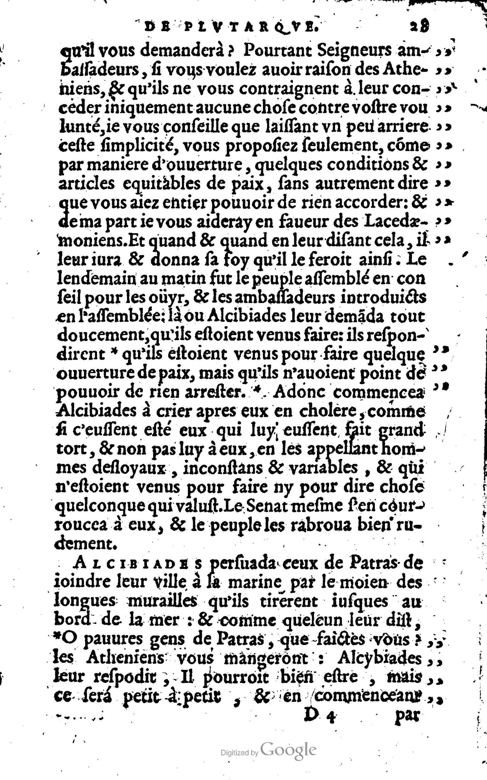 1568 - Willem Silvius - Trésor des vies de Plutarque - Anvers Plantin-Moretus