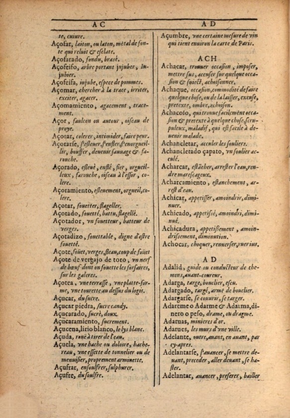 1607 - Marc Orry - Trésor des deux langues espagnole et française (Première et Seconde parties) - ÖNB Wien