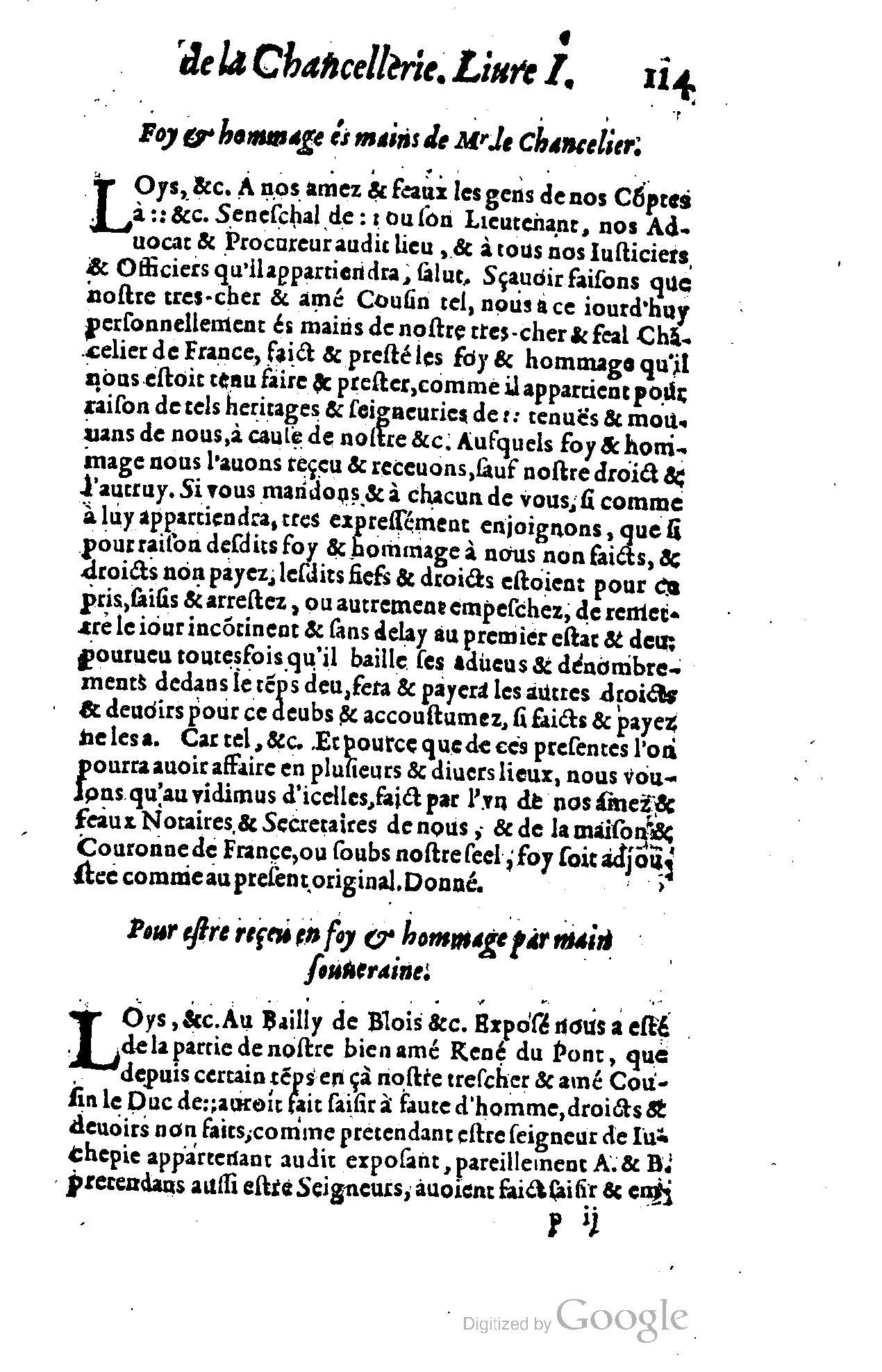 1614 - Jean Richer - Trésor du nouveau style et protocole de la chancellerie de France - BSB Munich