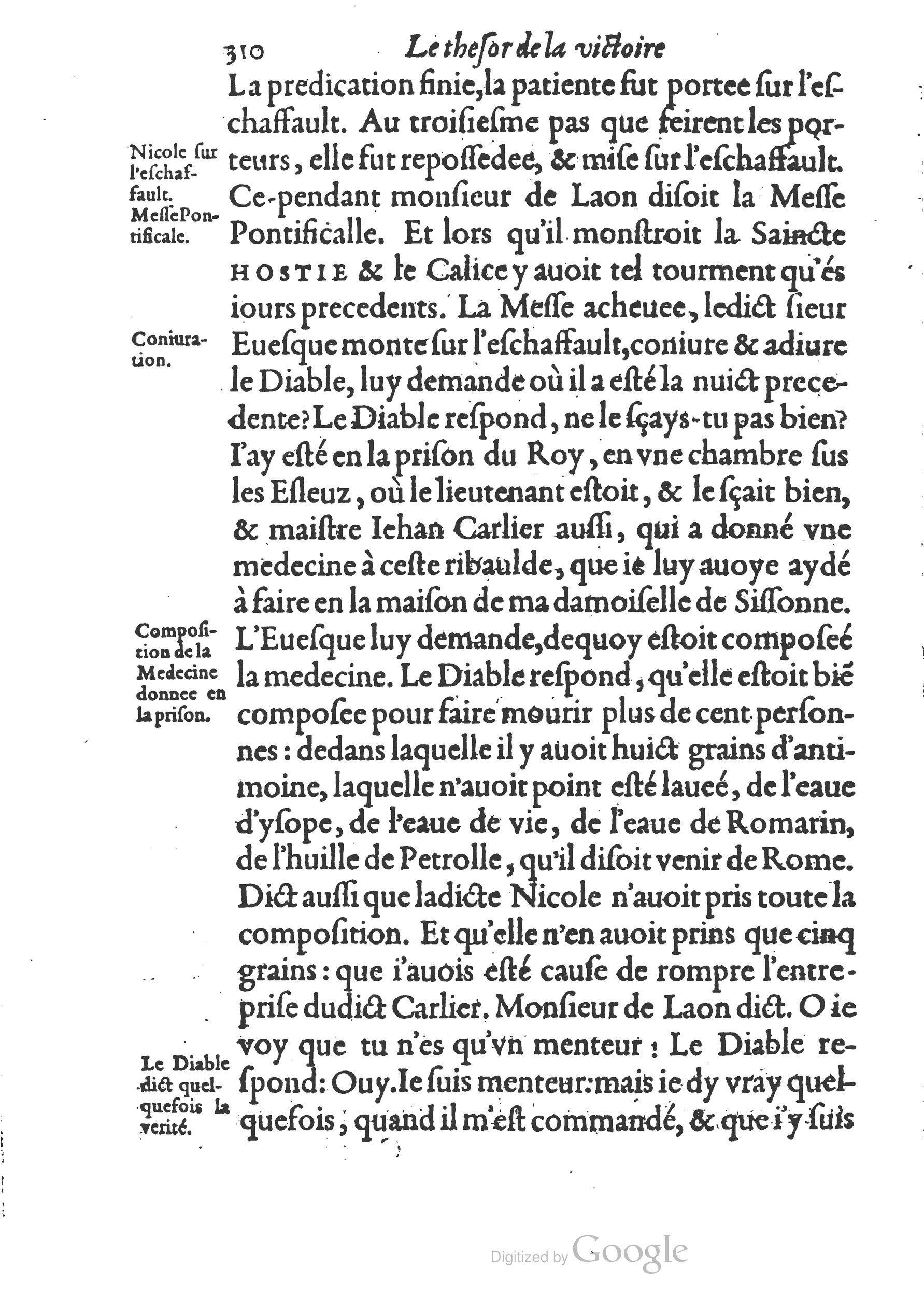 1578 - Nicolas Chesneau - Trésor et entière histoire de la triomphante victoire du corps de Dieu sur l’esprit malin - British Library 1578 - Nicolas Chesneau - Trésor et entière histoire de la triomphante victoire du corps de Dieu sur l’esprit malin - British Library