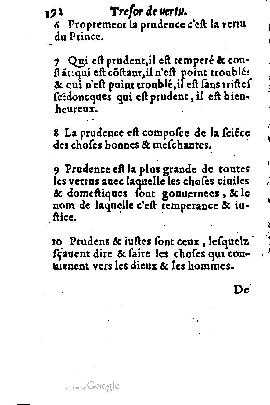 1576 - Benoît Rigaud - Trésor de vertu - British Library