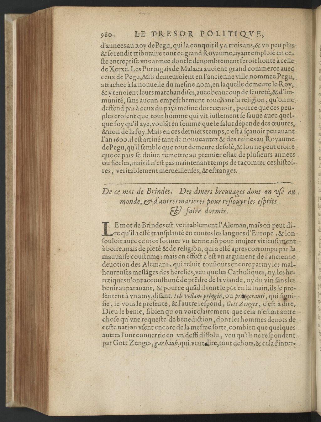1608 - Nicolas Du Fossé - Trésor politique - BnF Tolbiac