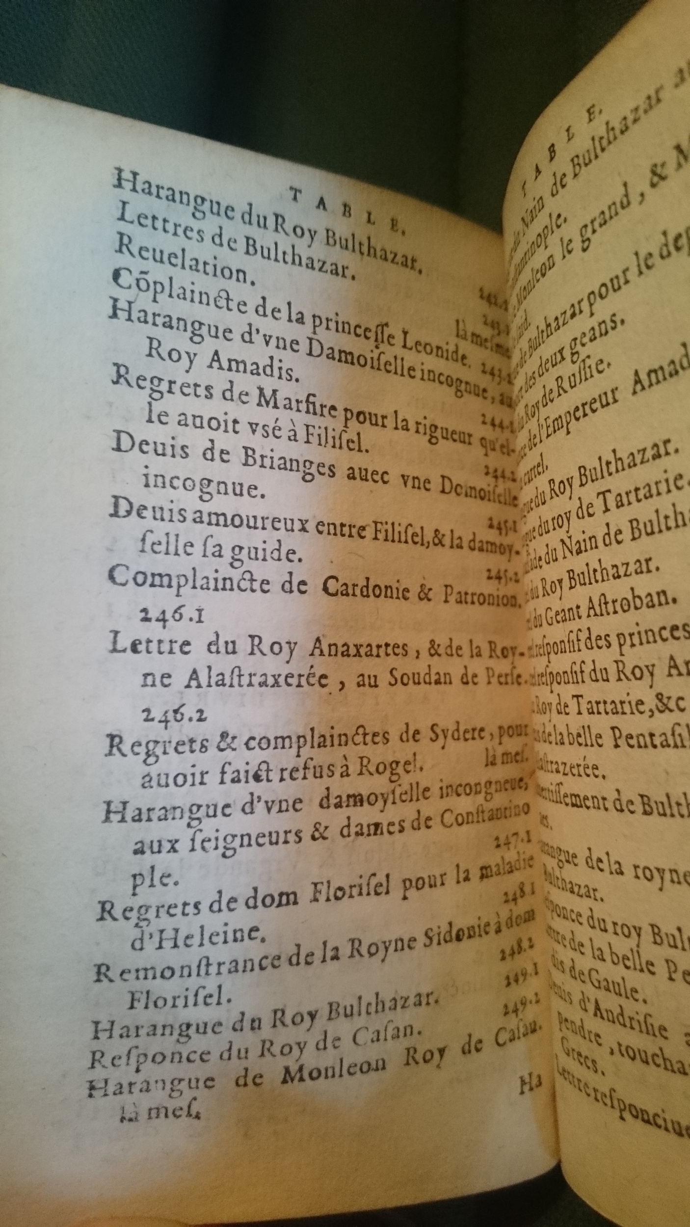 1582 - Jean Huguetan - Trésor des Amadis - BnF Arsenal