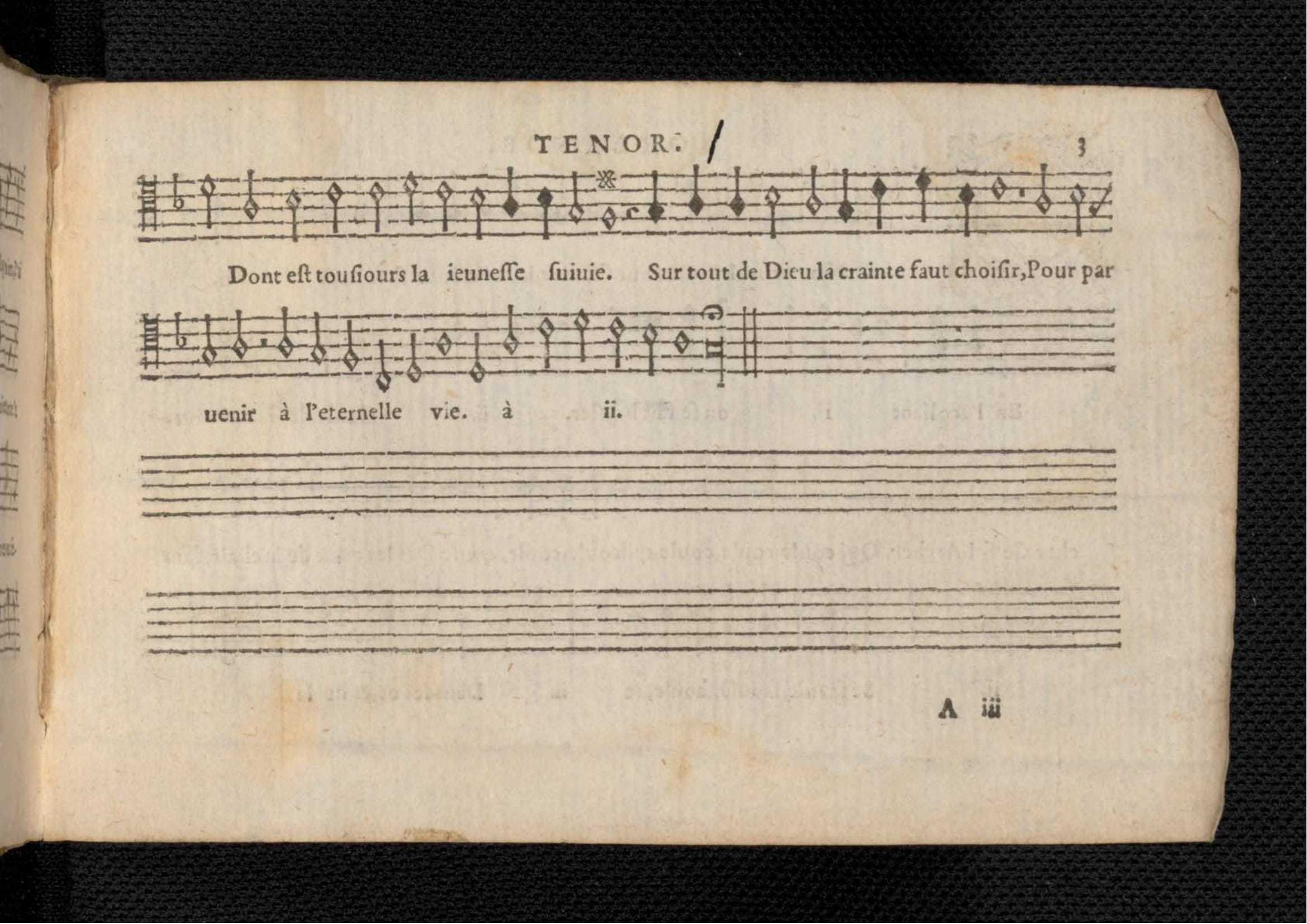 1576 - [Pierre de Saint-André] - Trésor de musique d’Orlande de Lassus Tenor - KBR Bruxelles
