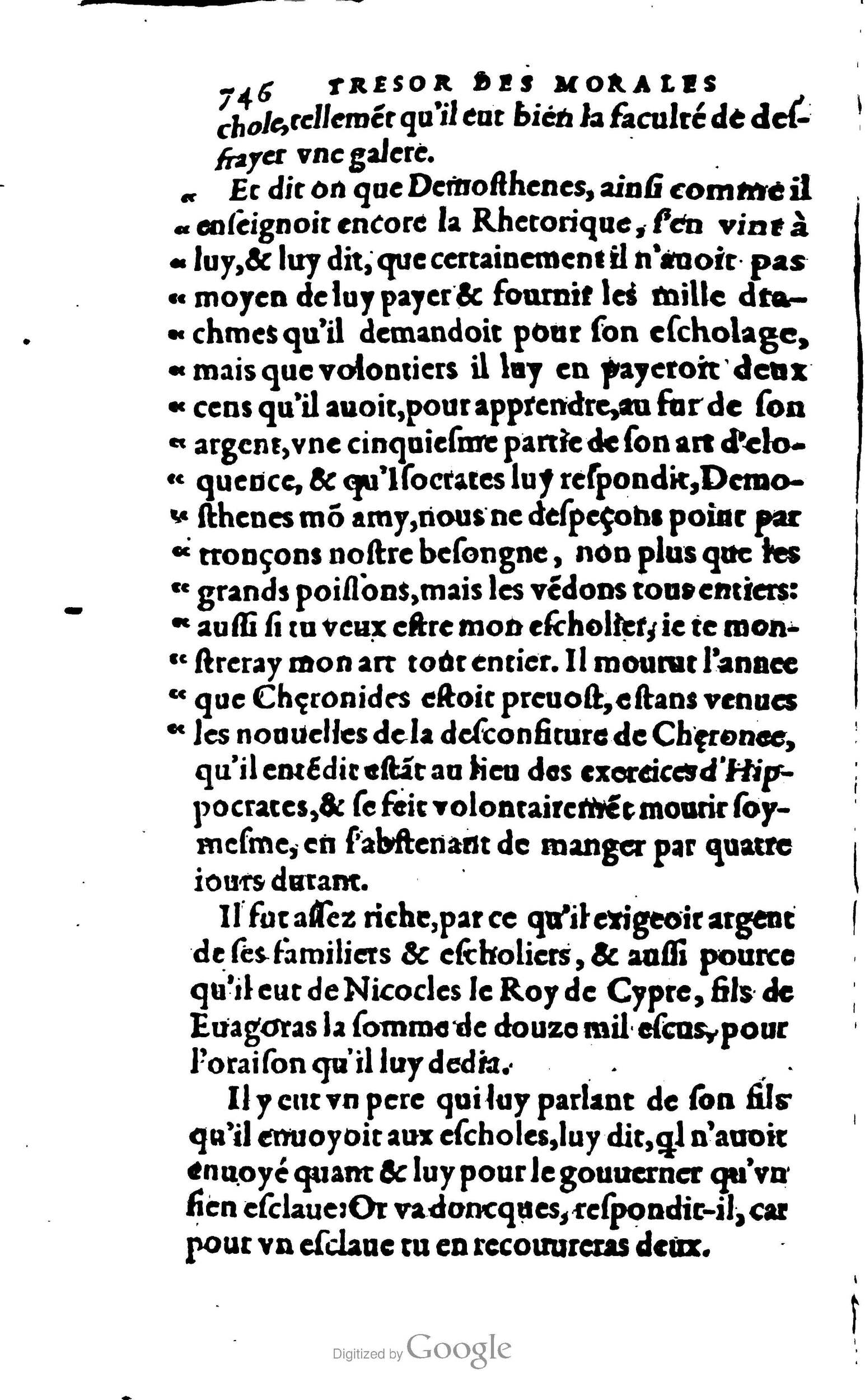 1578 - Jean Poupy - Trésor des morales de Plutarque - BSB Munich