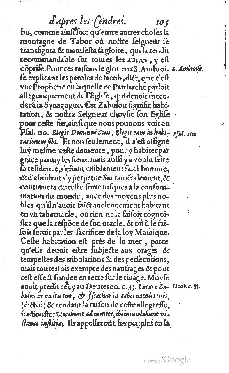 1607 - Nicolas Du Fossé - Trésor quadragésimal - T 01 - BM Lyon