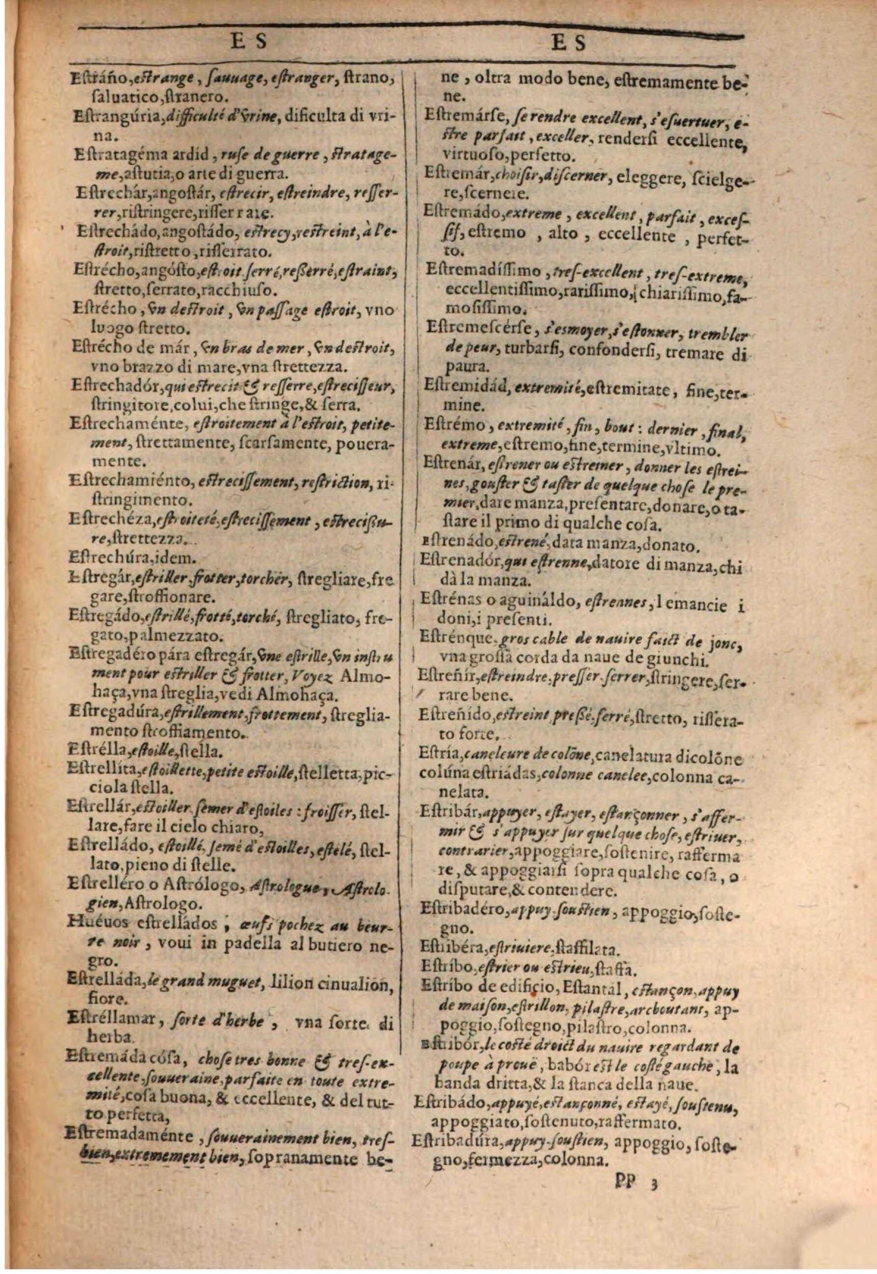 1609 - Philippe Albert et Alexandre Pernet - Trésor des trois langues française, italienne et espagnole (Première partie) - BSB Munich 1609 - Philippe Albert et Alexandre Pernet - Trésor des trois langues française, italienne et espagnole (Première partie) - BSB Munich