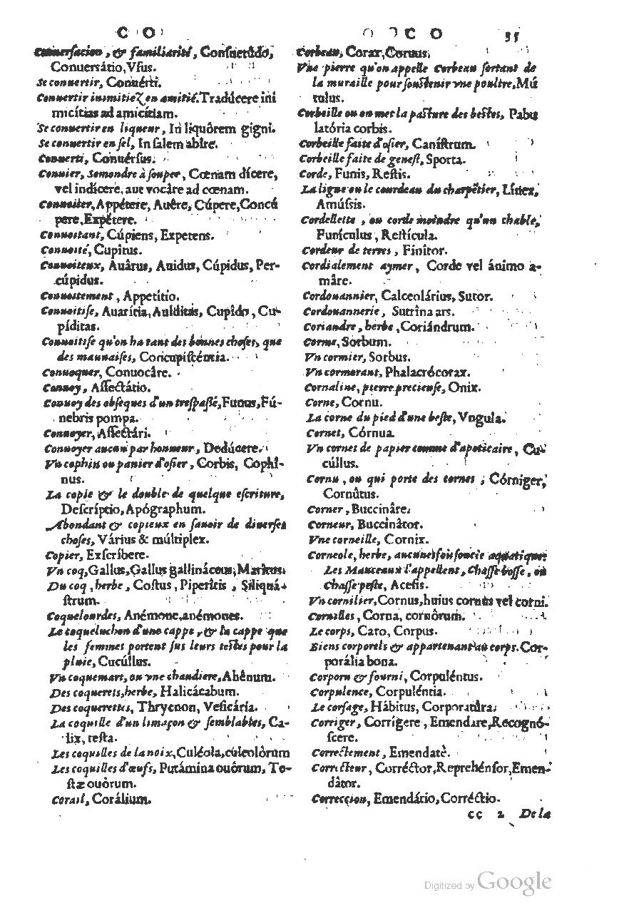 1558 - Guillaume Rouillé - Trésor des mots et traits français - BSB Munich