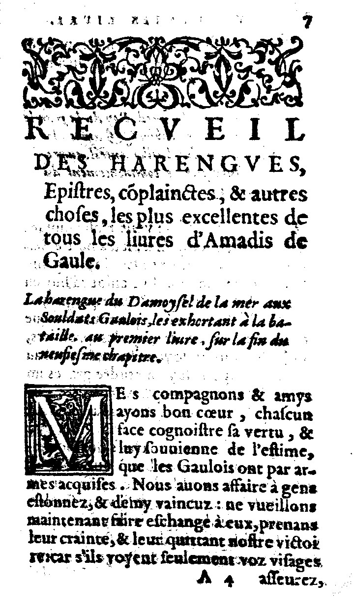 1562 - Jean d’Ogerolles et Gabriel Cotier - Trésor des Amadis - Lucerne 1562 - Jean d’Ogerolles et Gabriel Cotier - Trésor des Amadis - Lucerne