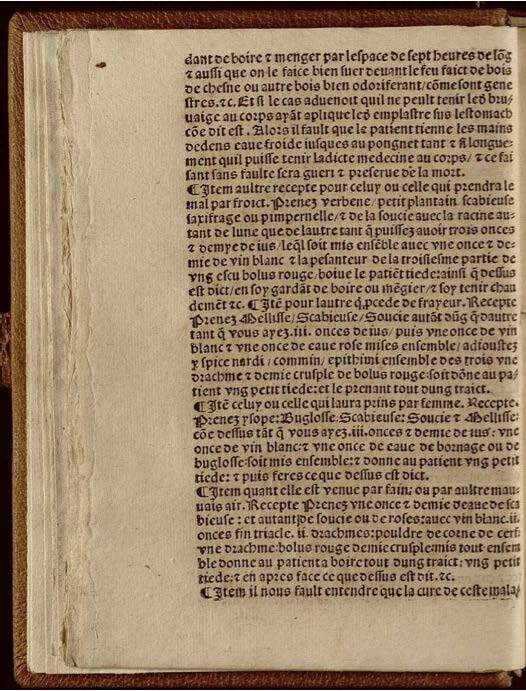 1532 - Jean Bignon - Trésor du remède préservatif et guérison de la peste - Séville Capitular y Colombina