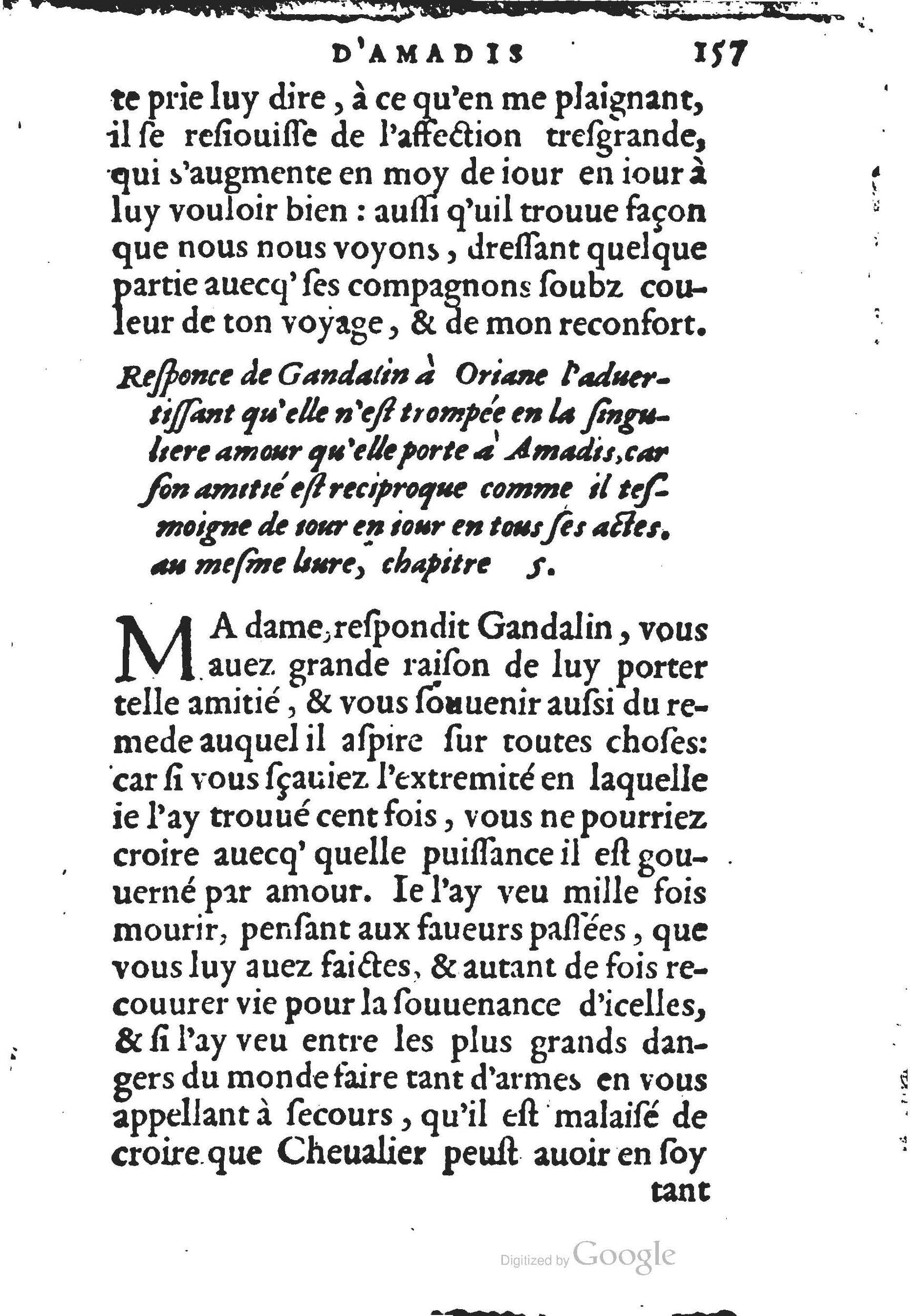 1560 - Jean d’Ogerolles et Gabriel Cotier Lyon - Trésor des Amadis - BSB Munich