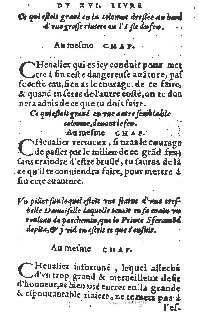 1582 - Jean Huguetan - Trésor des Amadis T. 1 - BM Lyon