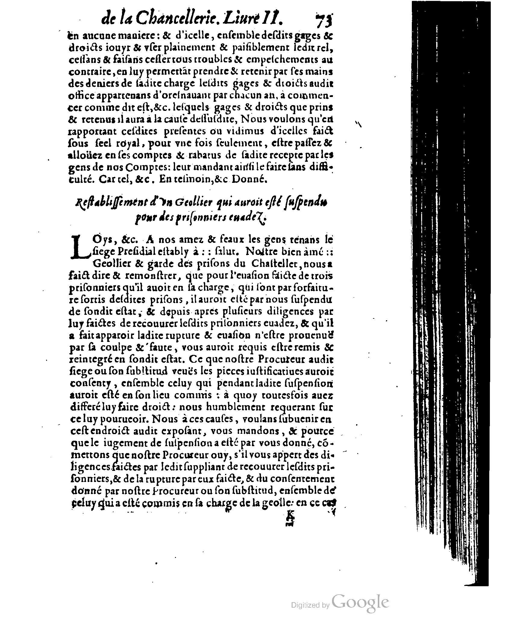 1614 - Jean Richer - Trésor du nouveau style et protocole de la chancellerie de France - BSB Munich