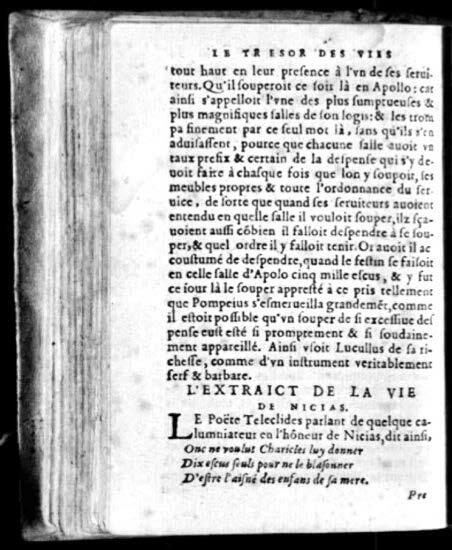 1574 - Benoît Rigaud - Trésor des vies de Plutarque - Avignon