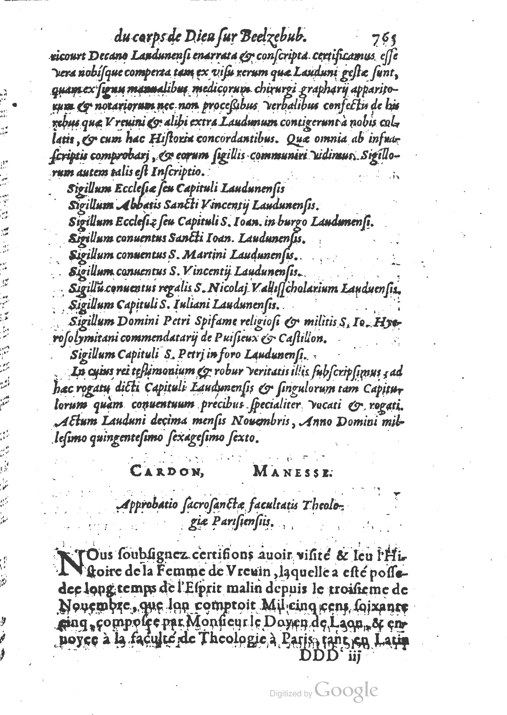 1578 - Nicolas Chesneau - Trésor et entière histoire de la triomphante victoire du corps de Dieu sur l’esprit malin - British Library 1578 - Nicolas Chesneau - Trésor et entière histoire de la triomphante victoire du corps de Dieu sur l’esprit malin - British Library