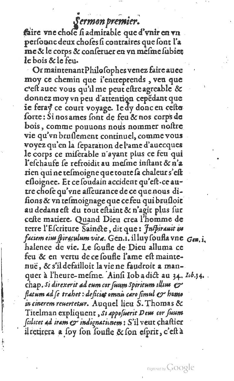 1607 - Nicolas Du Fossé - Trésor quadragésimal - T 01 - BM Lyon