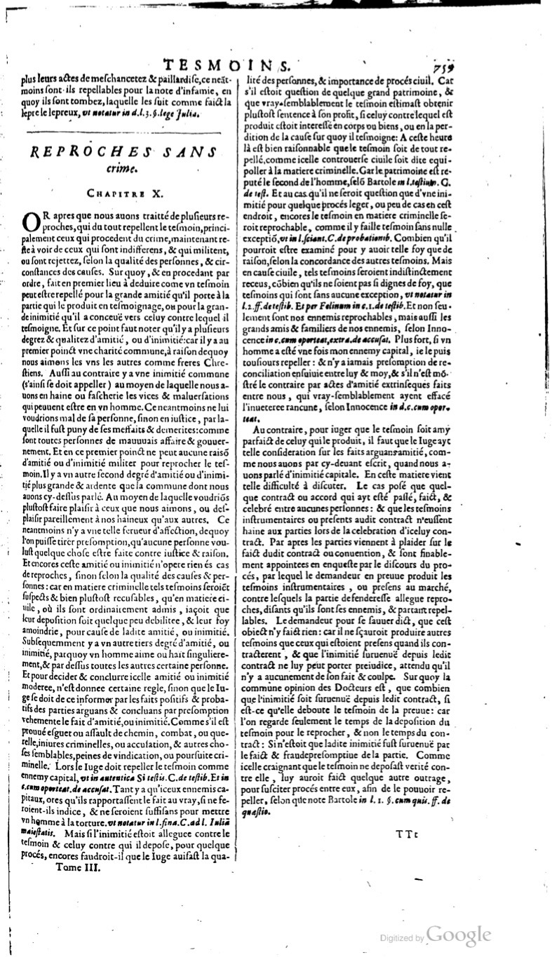 1629 - Veuve Nicolas Buon - Trésor du droit français (21754 T. 3) - BM Lyon