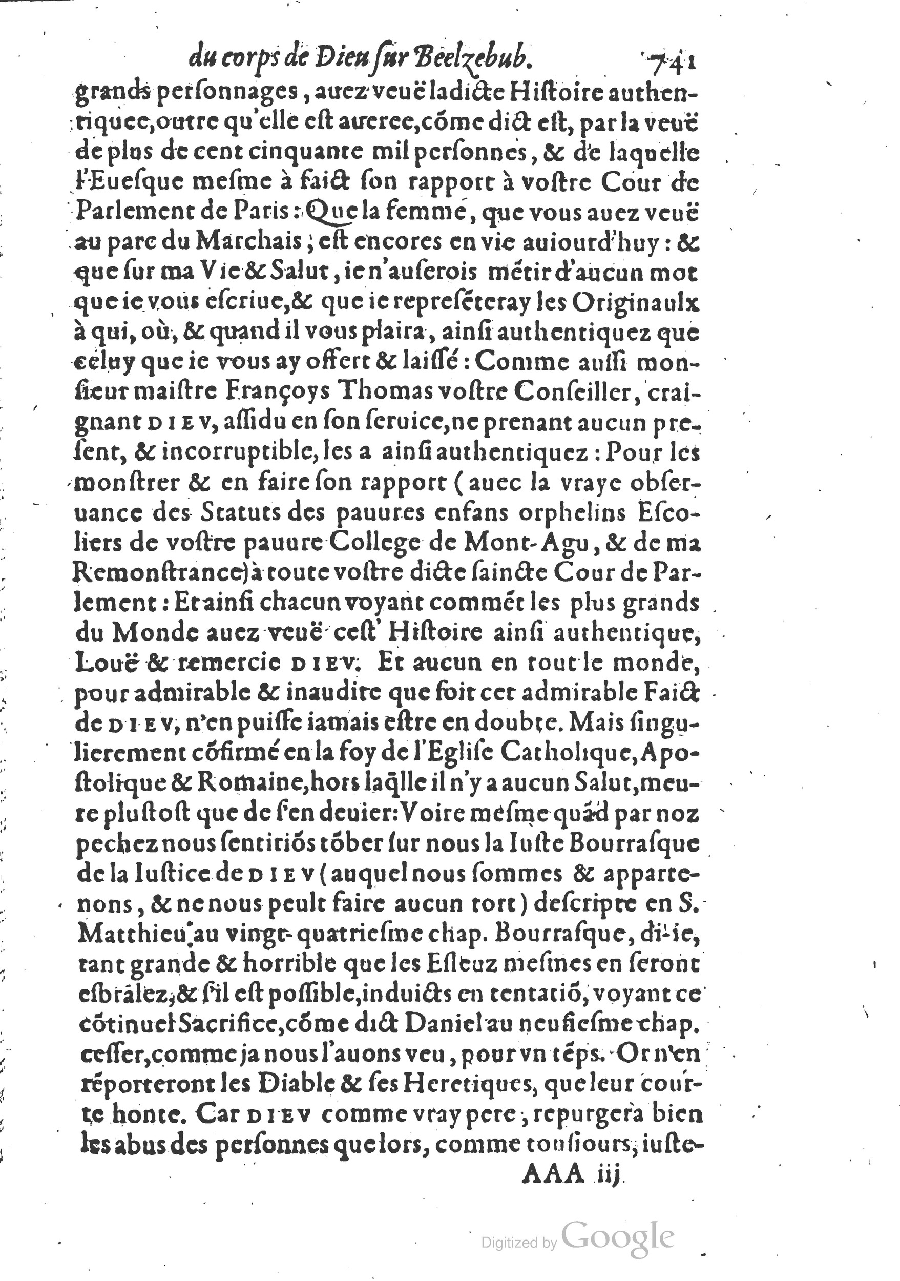 1578 - Nicolas Chesneau - Trésor et entière histoire de la triomphante victoire du corps de Dieu sur l’esprit malin - British Library 1578 - Nicolas Chesneau - Trésor et entière histoire de la triomphante victoire du corps de Dieu sur l’esprit malin - British Library