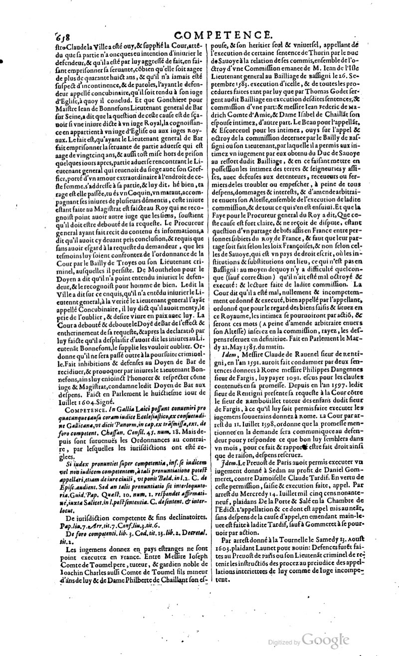 1629 - Veuve Nicolas Buon - Trésor du droit français (29620 T. 1) - BM Lyon