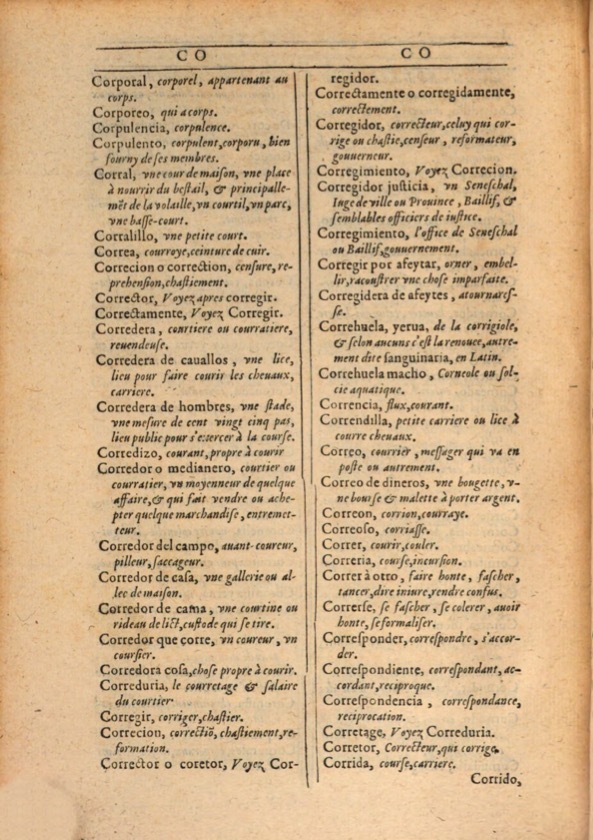 1607 - Marc Orry - Trésor des deux langues espagnole et française (Première et Seconde parties) - ÖNB Wien
