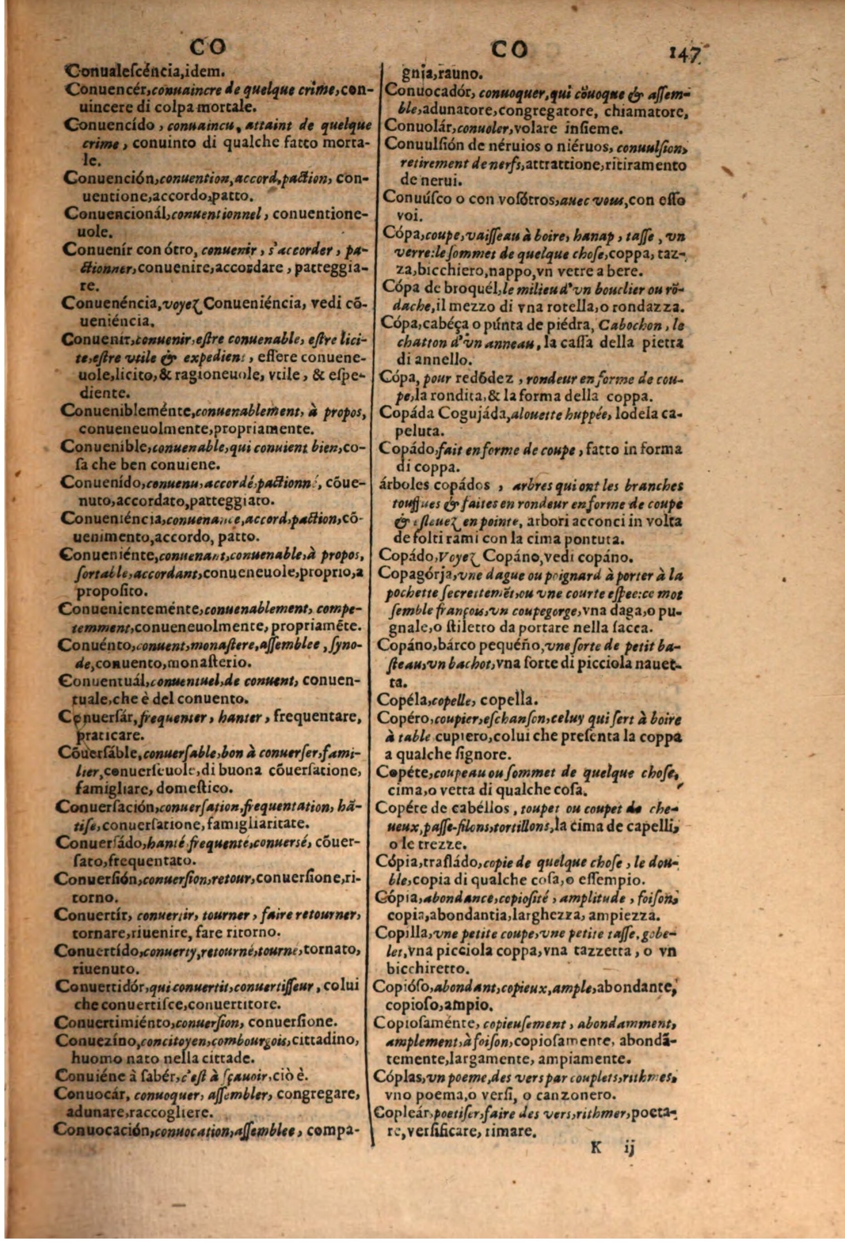 1606 - Samuel Crespin - Thresor des trois langues, francoise, italiene et espagnolle - BSB Munich