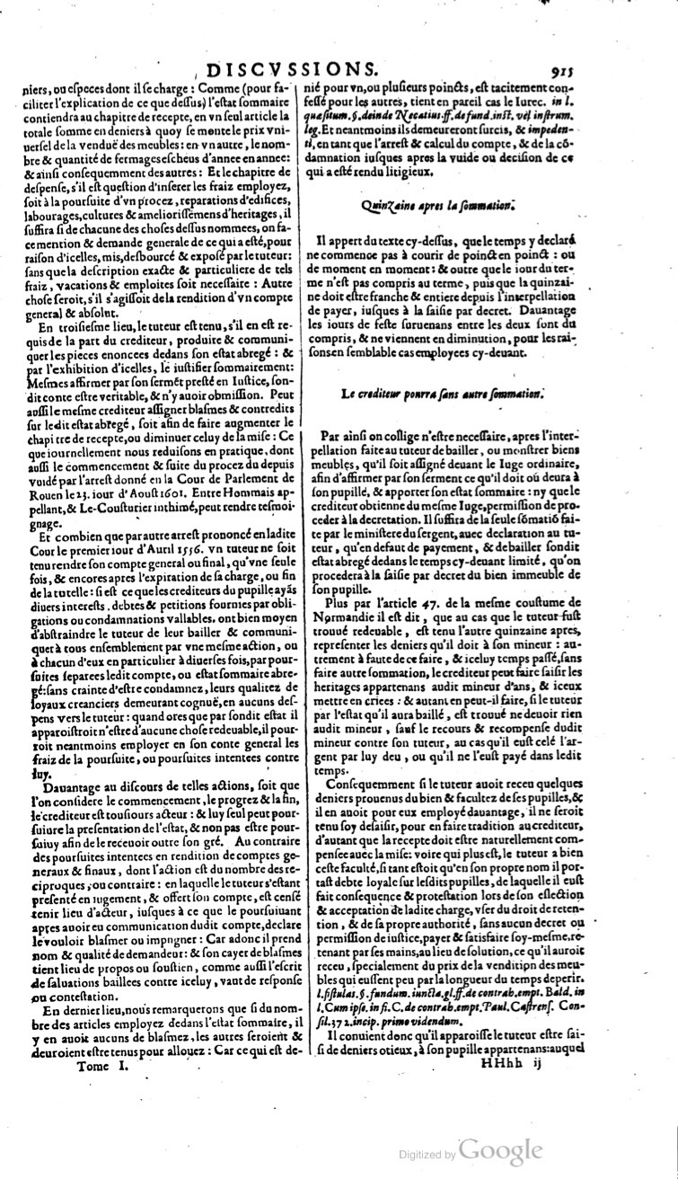 1629 - Veuve Nicolas Buon - Trésor du droit français (21754 T. 1) - BM Lyon