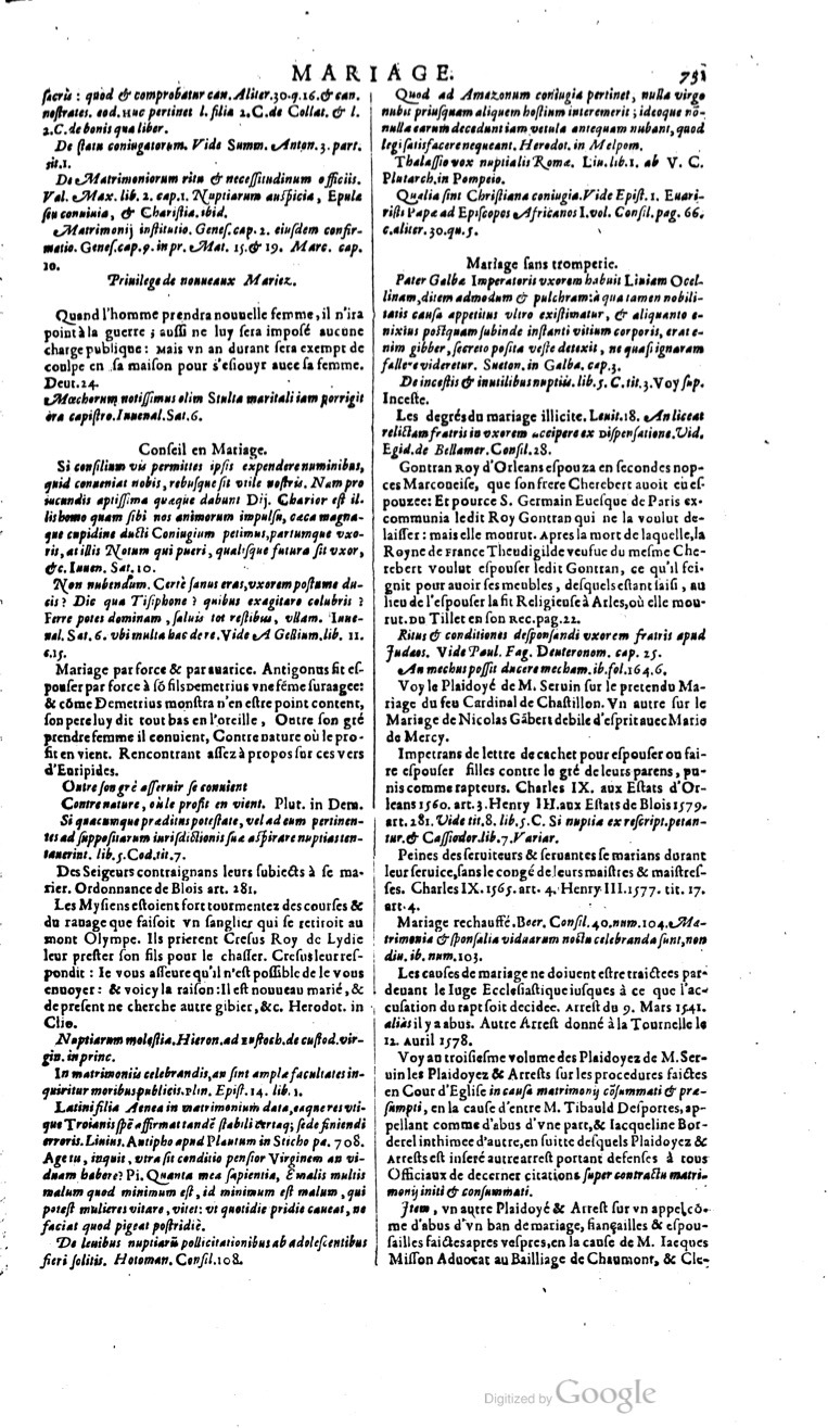 1629 - Veuve Nicolas Buon - Trésor du droit français (29620 T. 2) - BM Lyon 1629 - Veuve Nicolas Buon - Trésor du droit français (29620 T. 2) - BM Lyon