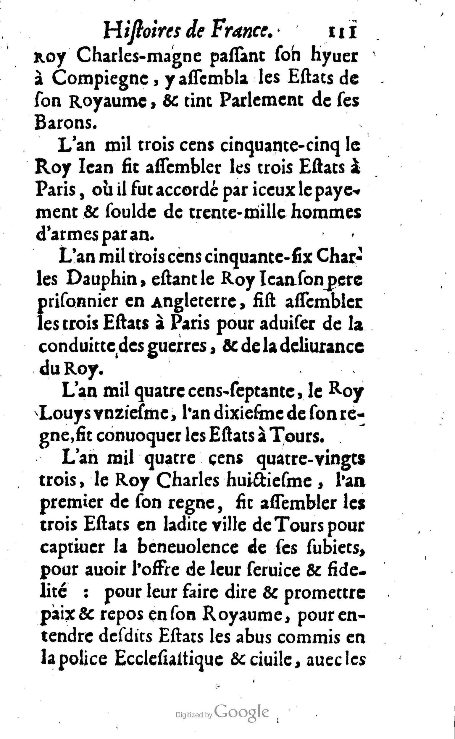 1638 - Jean Corrozet - Trésor des histoires de France - BM Lyon