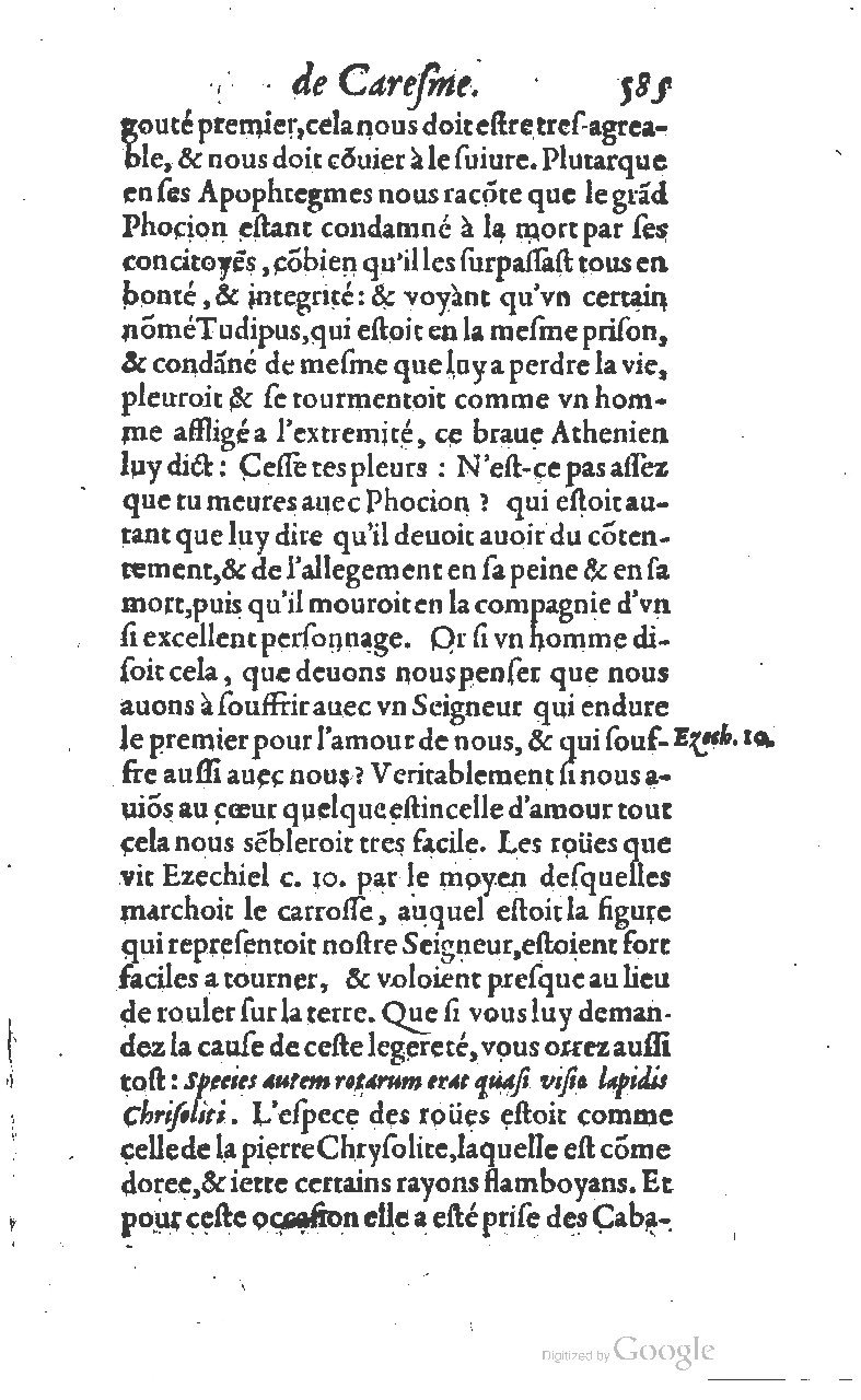 1607 - Nicolas Du Fossé - Trésor quadragésimal - T 01 - BM Lyon
