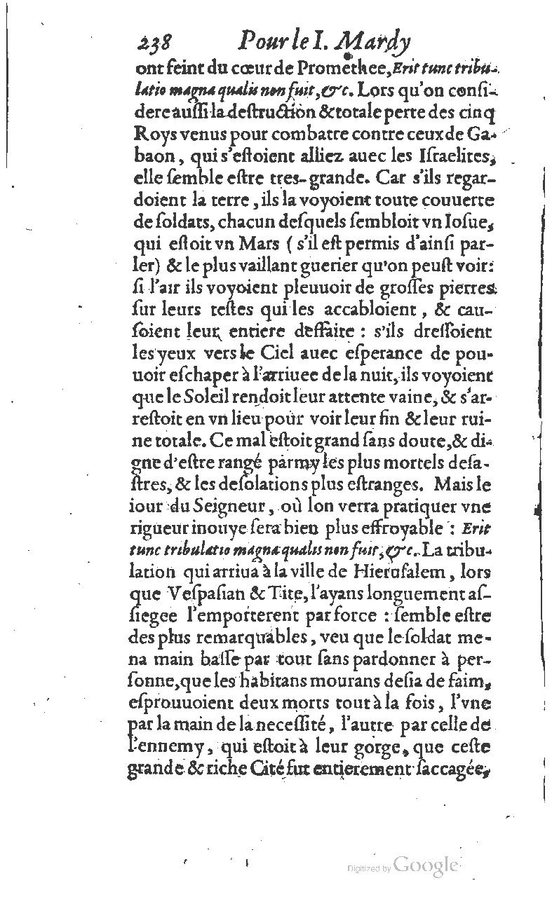 1607 - Nicolas Du Fossé - Trésor quadragésimal - T 01 - BM Lyon
