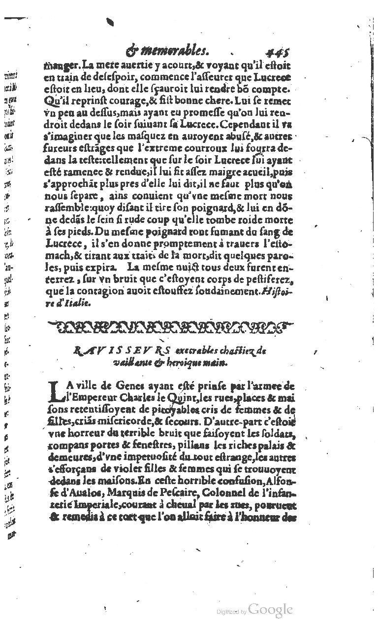 1610 - Paul Marceau - Trésor d’histoires admirables et mémorables - BSB Munich 1610 - Paul Marceau - Trésor d’histoires admirables et mémorables - BSB Munich