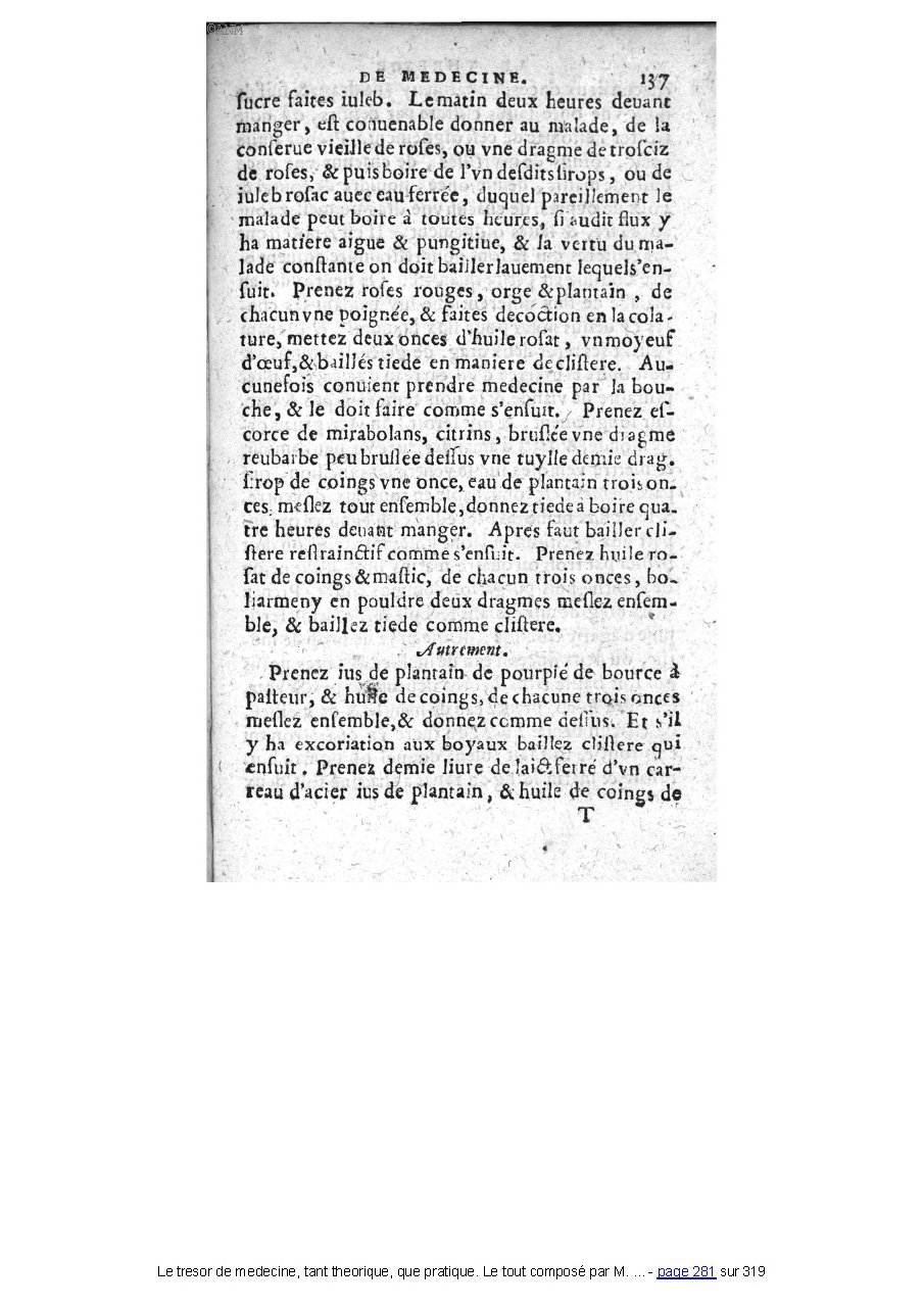 1560 - Pierre et Jan Moine - Trésor de médecine - Université Paris Cité