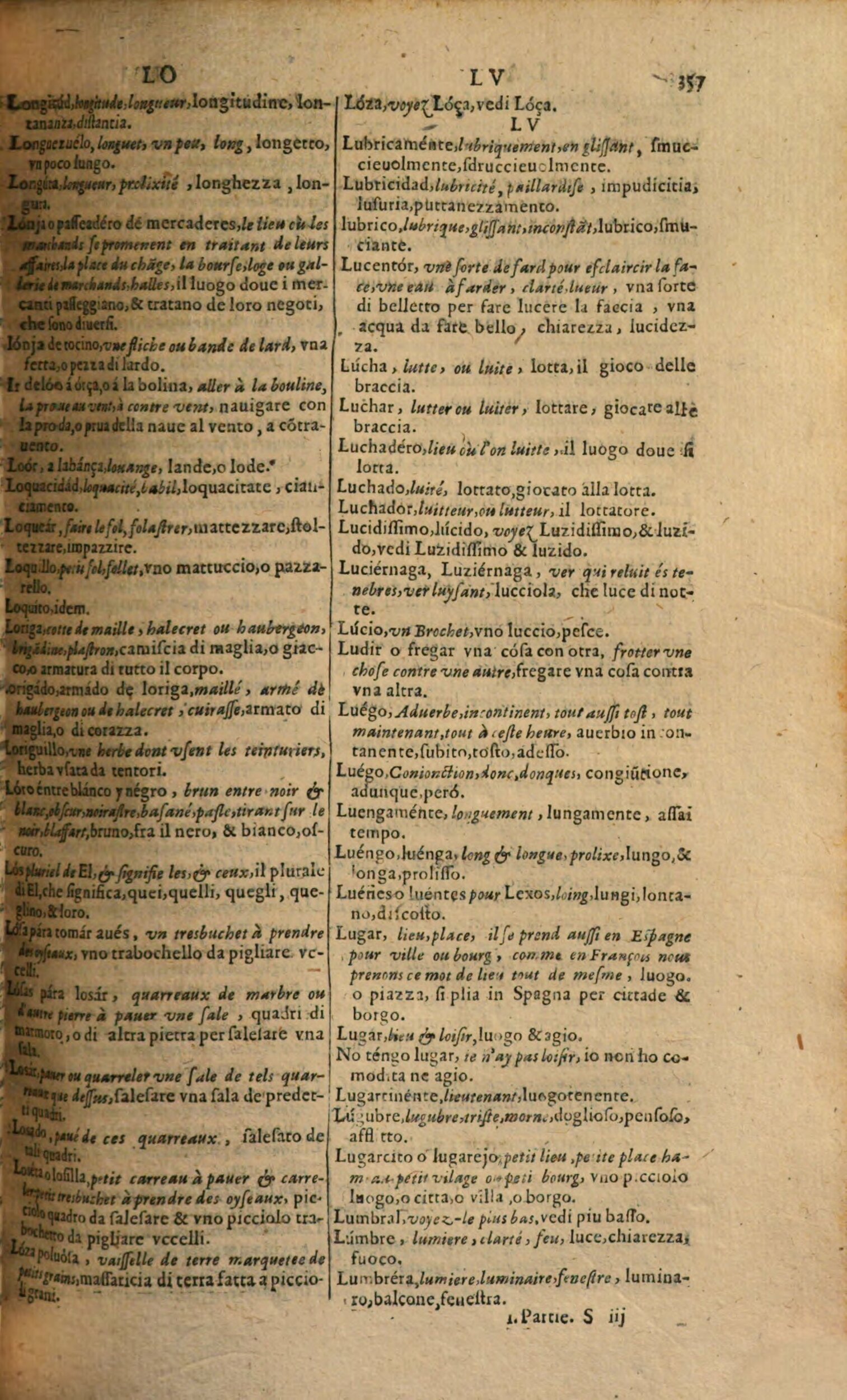 1617 - Samuel Crespin - Trésor des trois langues espagnole, française et italienne (Première partie) - Regensburg