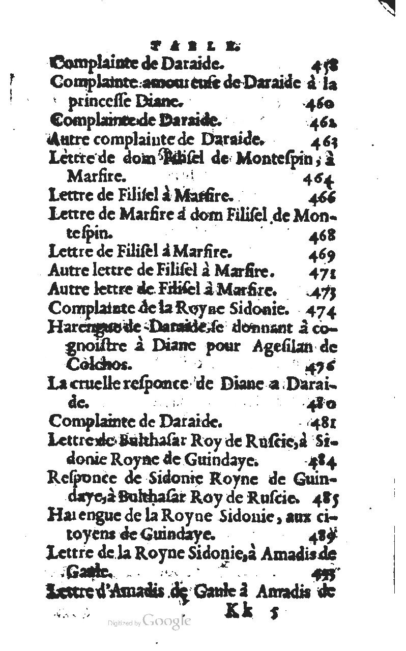 1567 - Jean Pygot - Trésor des Amadis - BM Lyon 1567 - Jean Pygot - Trésor des Amadis - BM Lyon