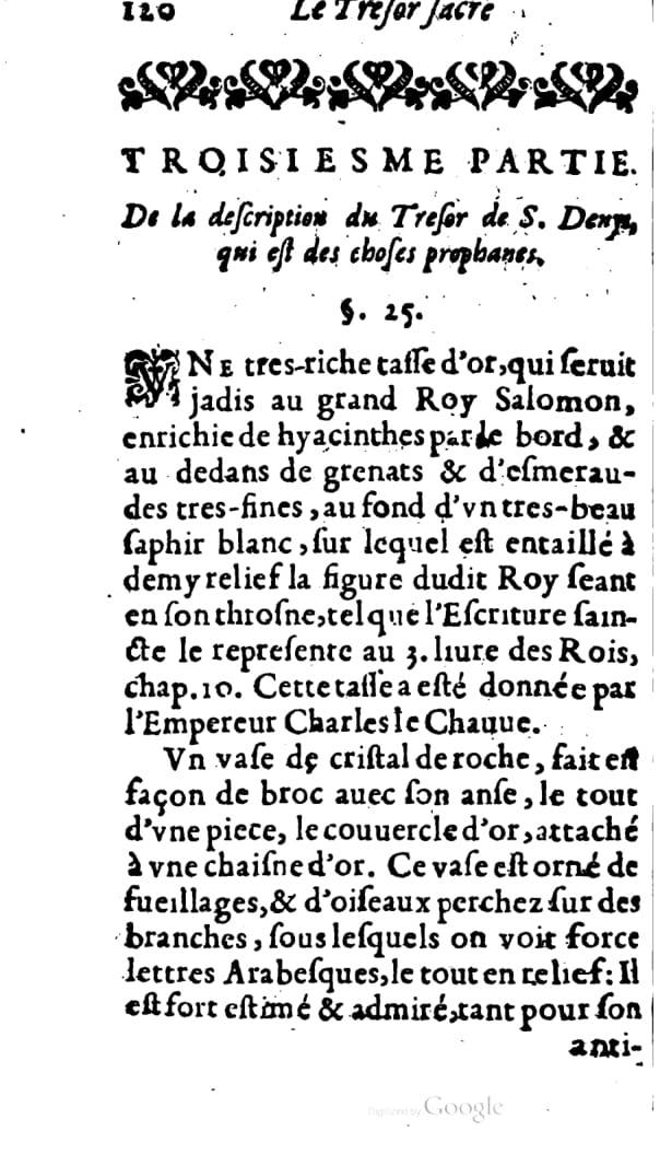 1646 - Jean Billaine - Trésor sacré ou inventaire des saintes reliques - BM Lyon 1646 - Jean Billaine - Trésor sacré ou inventaire des saintes reliques - BM Lyon