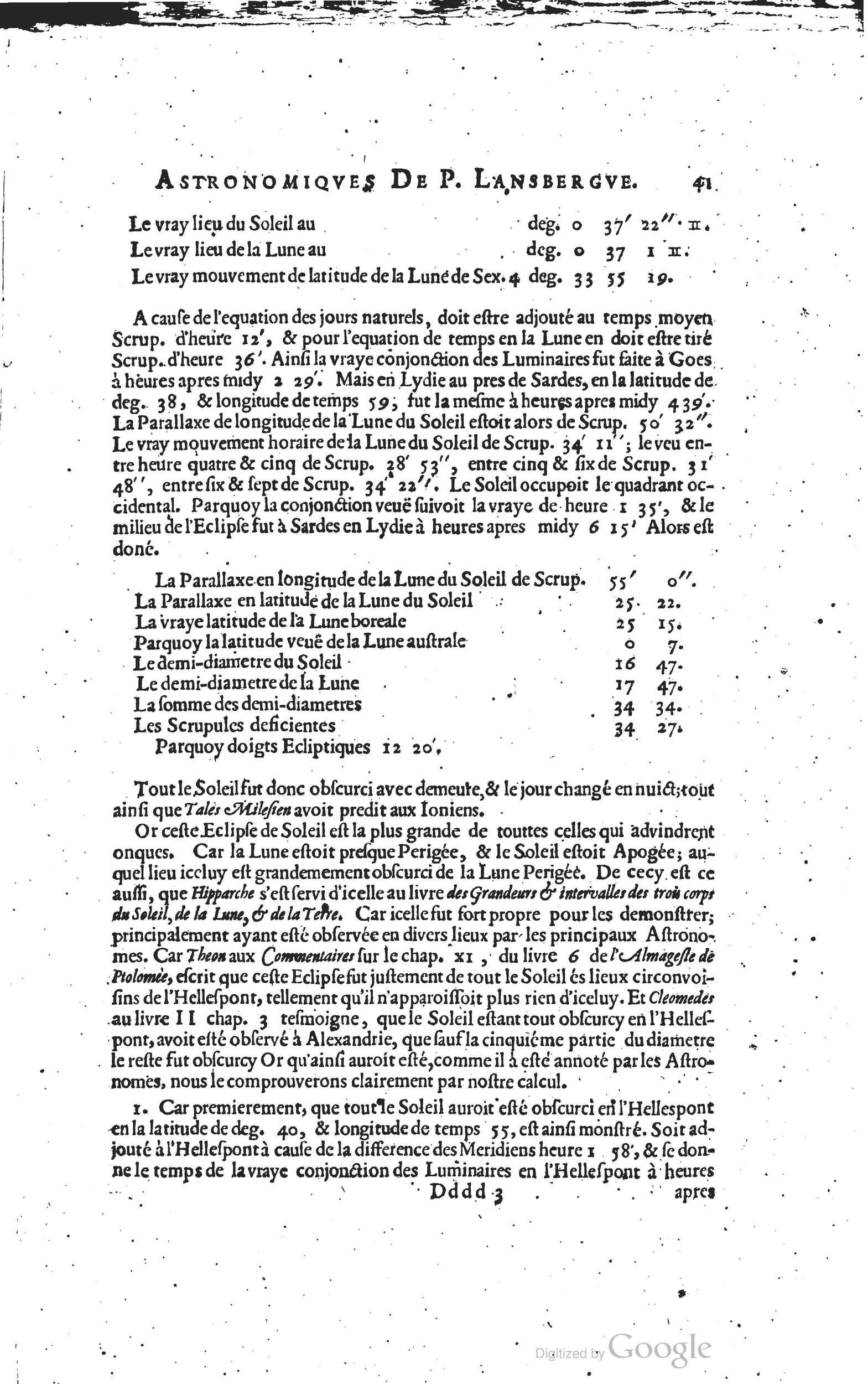1634 - Zacharie Roman - Les Tables perpétuelles - Universiteit Leiden