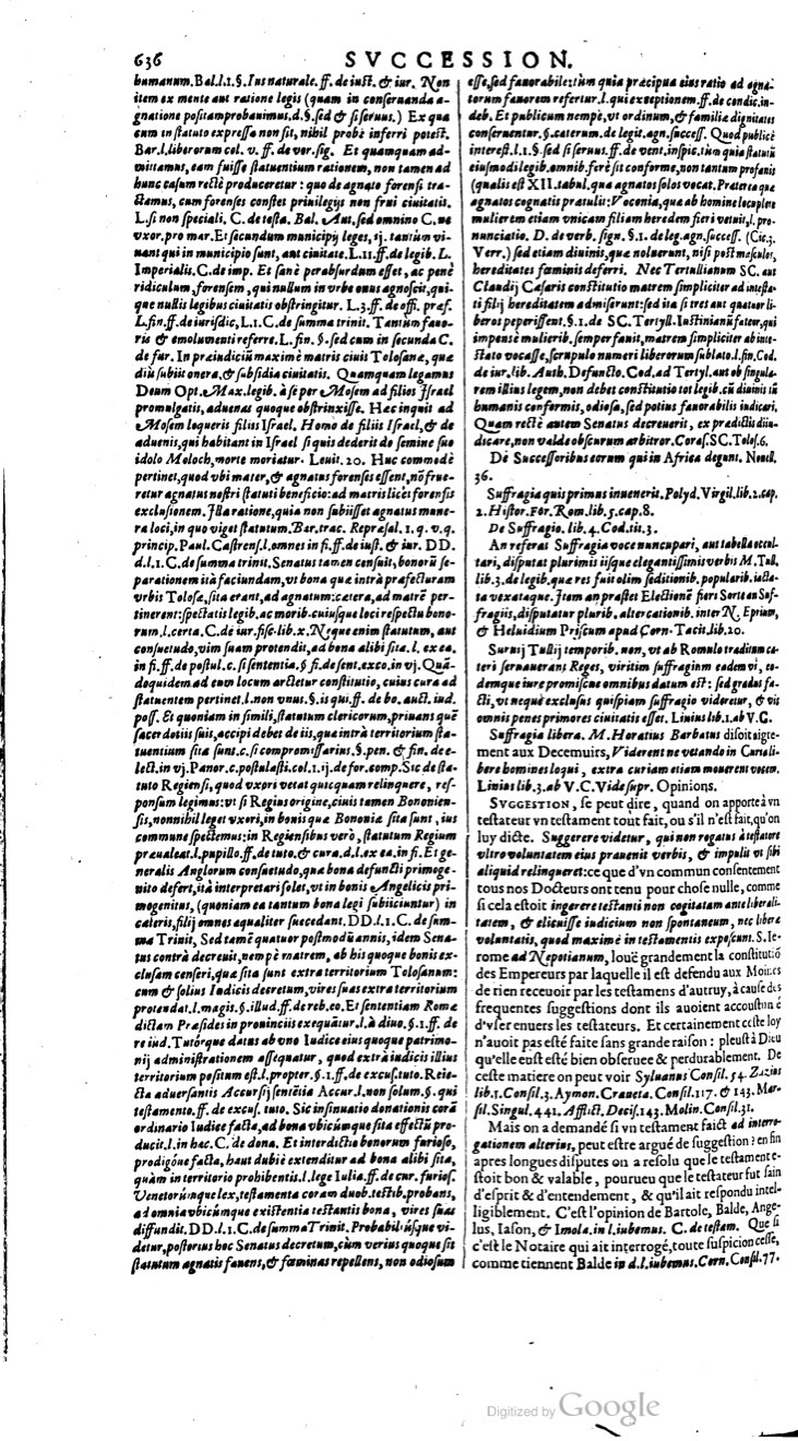1629 - Veuve Nicolas Buon - Trésor du droit français (21754 T. 3) - BM Lyon 1629 - Veuve Nicolas Buon - Trésor du droit français (21754 T. 3) - BM Lyon