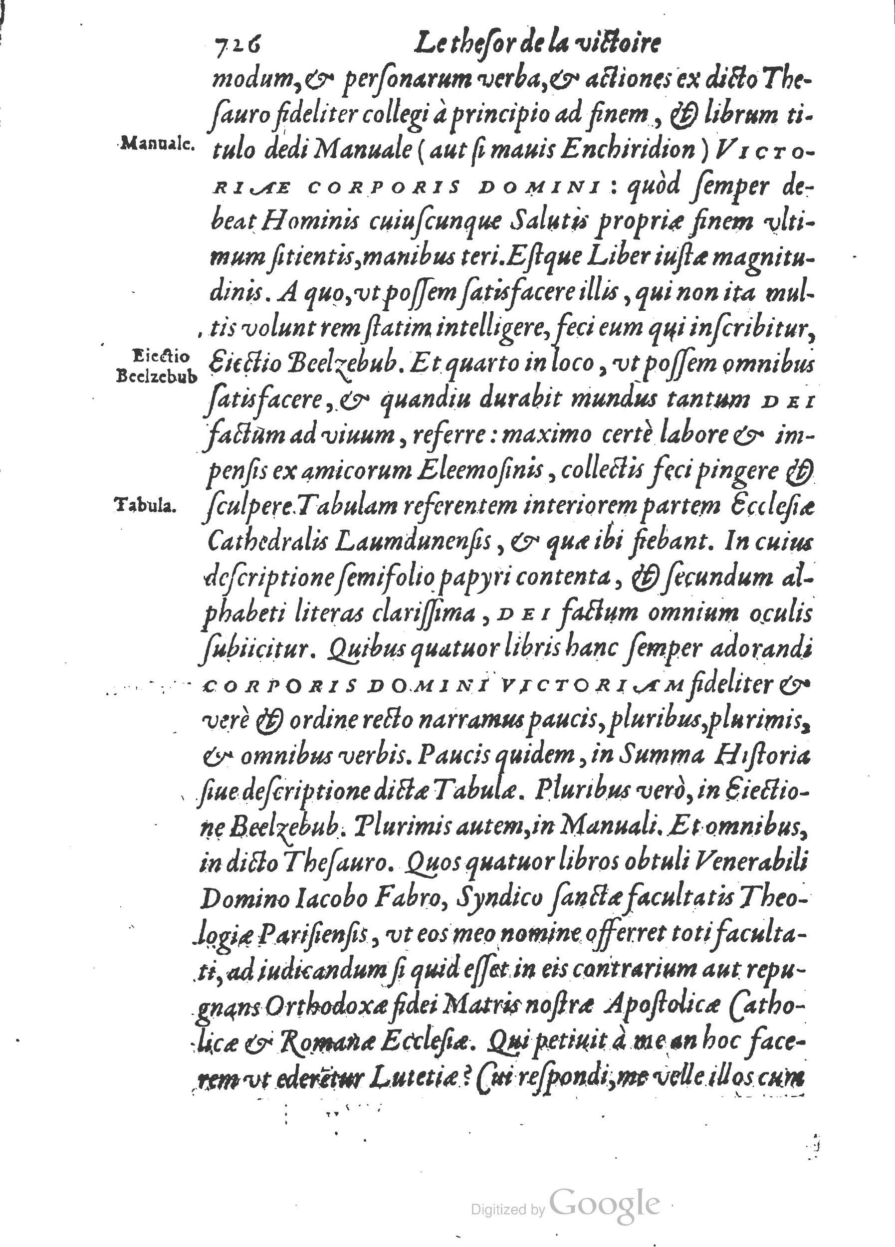 1578 - Nicolas Chesneau - Trésor et entière histoire de la triomphante victoire du corps de Dieu sur l’esprit malin - British Library 1578 - Nicolas Chesneau - Trésor et entière histoire de la triomphante victoire du corps de Dieu sur l’esprit malin - British Library