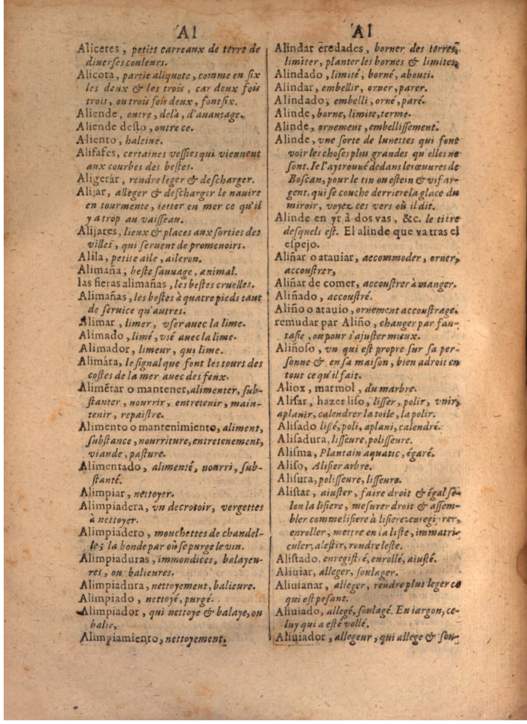 1645 - A. de Sommaville et A. Courbé - Trésor des deux langues espagnole et française - BSB Munich 1645 - A. de Sommaville et A. Courbé - Trésor des deux langues espagnole et française - BSB Munich