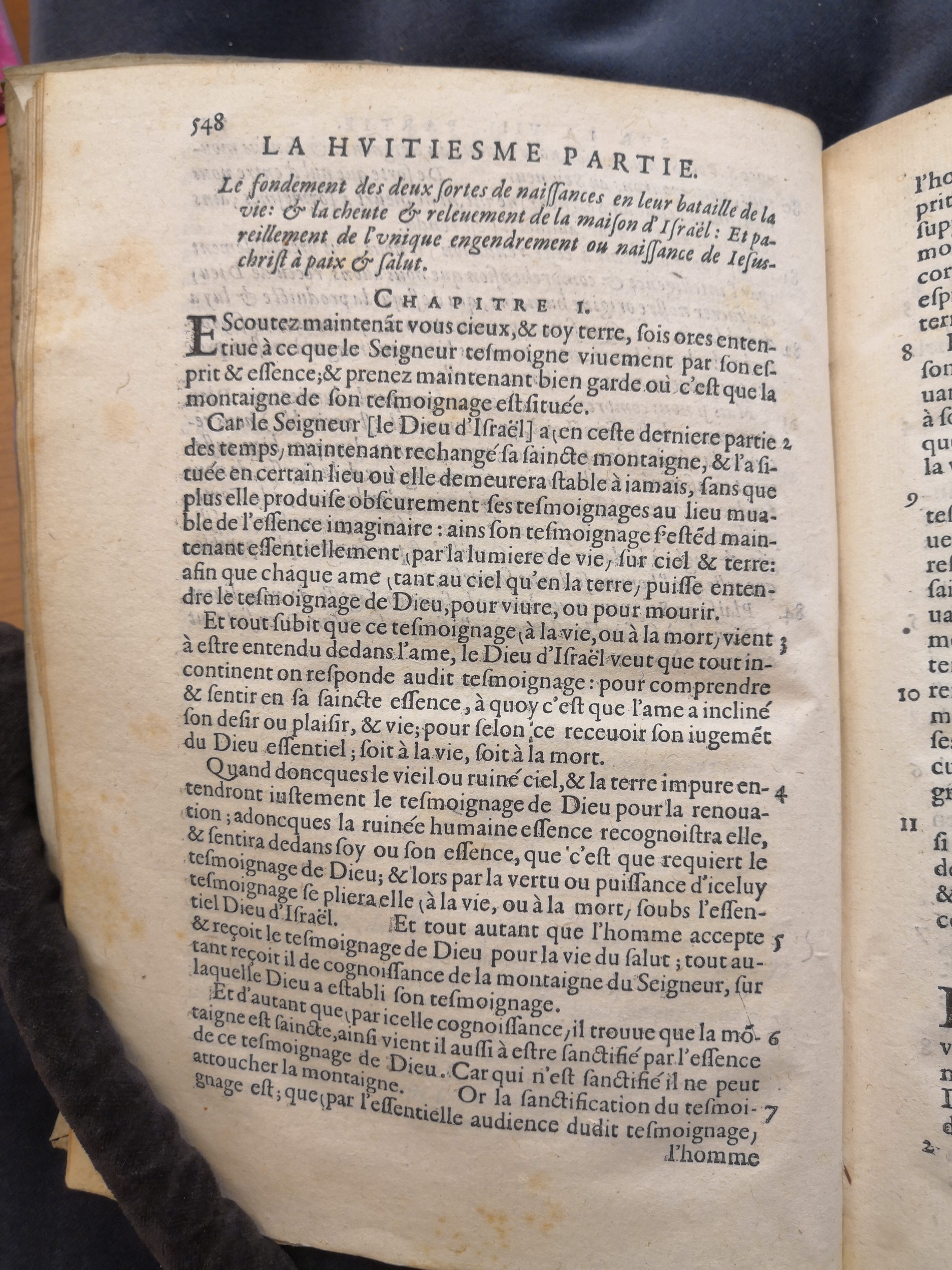 1581c. - Christophe Plantin - Le Livre des témoignages du Trésor caché au champ (Livres 2, 4, 6 et 7) - Anvers Musée Plantin Moretus