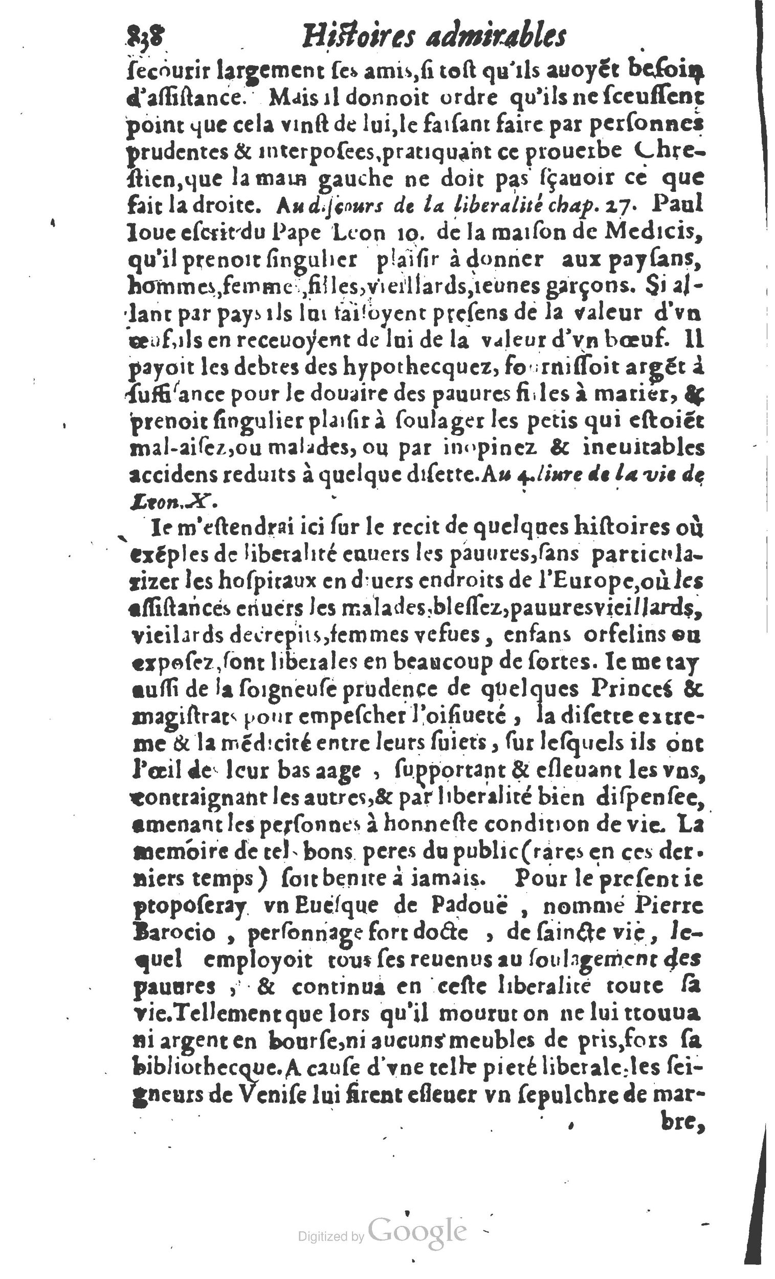 1610 - Paul Marceau - Trésor d’histoires admirables et mémorables - Princeton