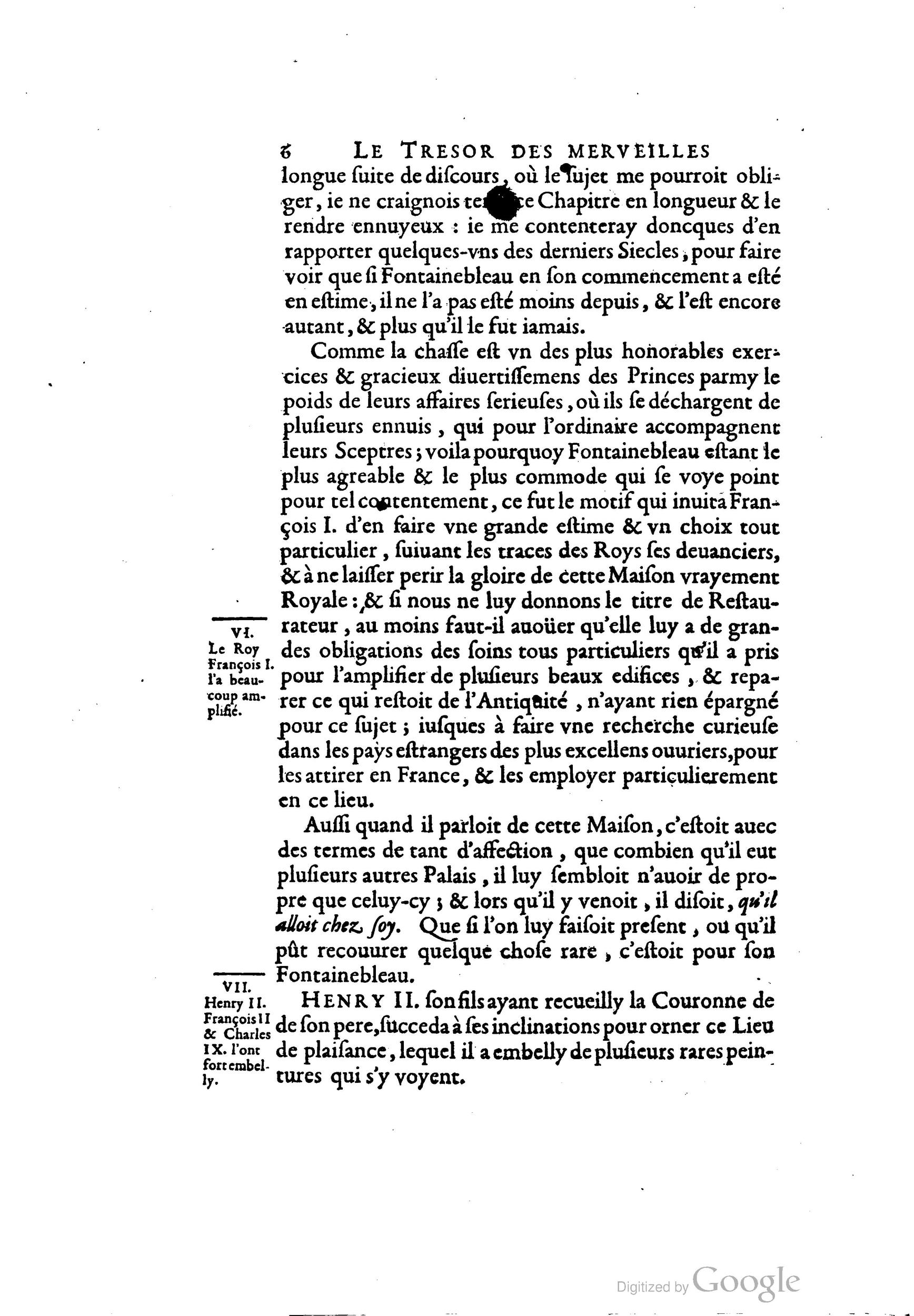 1642 - Sébastien Cramoisy - Trésor des merveilles de la maison royale de Fontainebleau - BM Lyon 1642 - Sébastien Cramoisy - Trésor des merveilles de la maison royale de Fontainebleau - BM Lyon