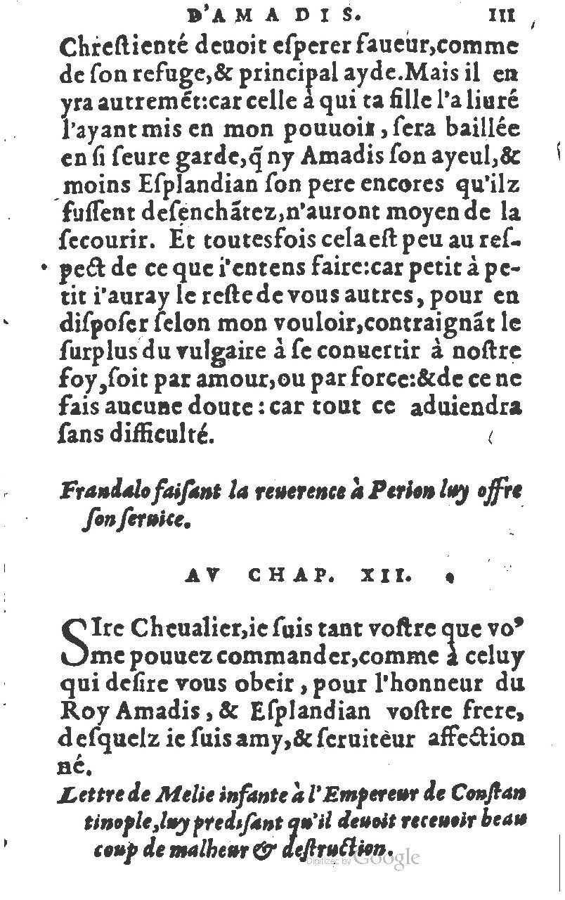 1582 - Jean Huguetan - Trésor des Amadis T. 1 - BM Lyon
